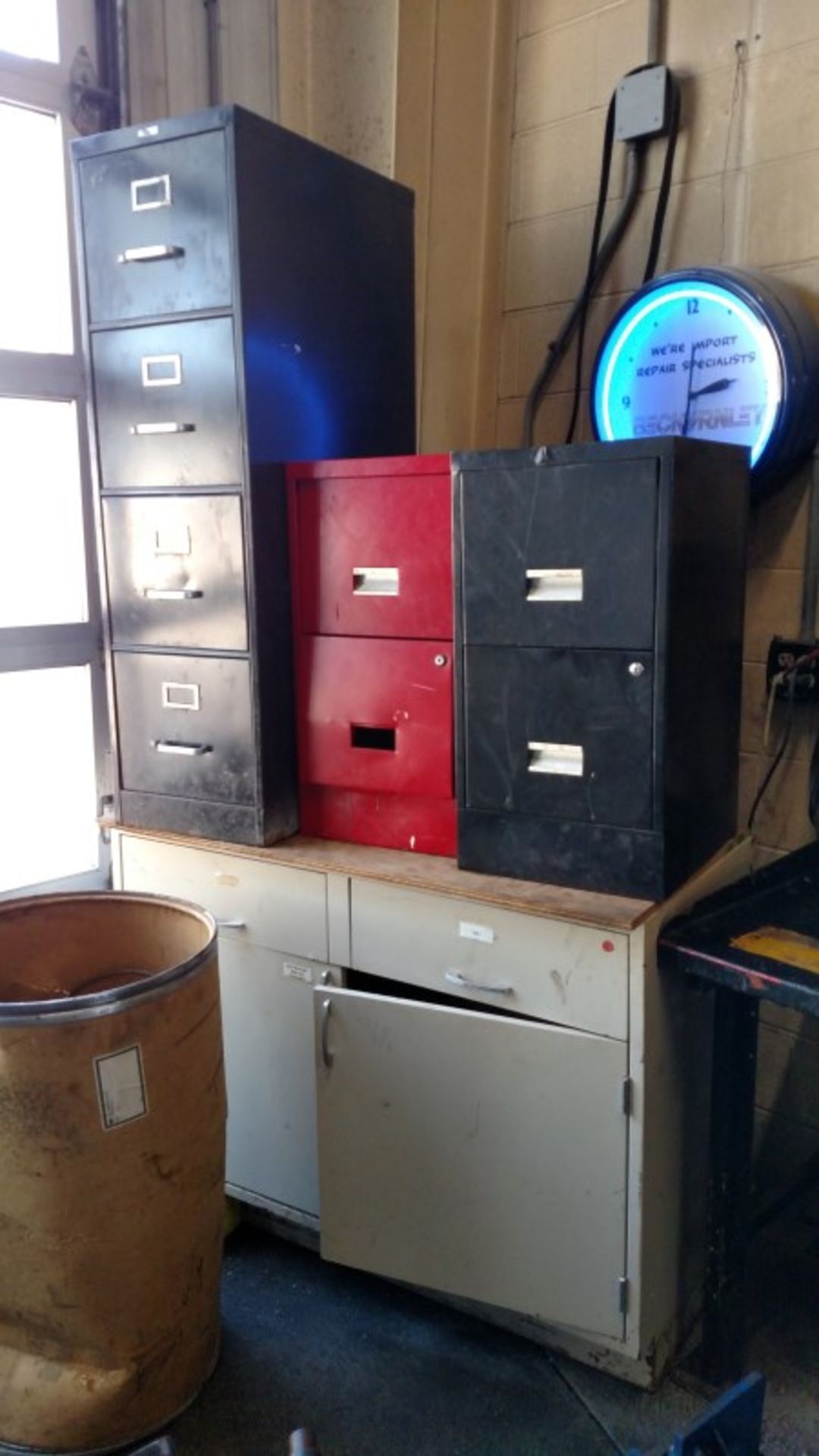 (3) File and (1) Counter Cabinet (Selling as 1 Lot)