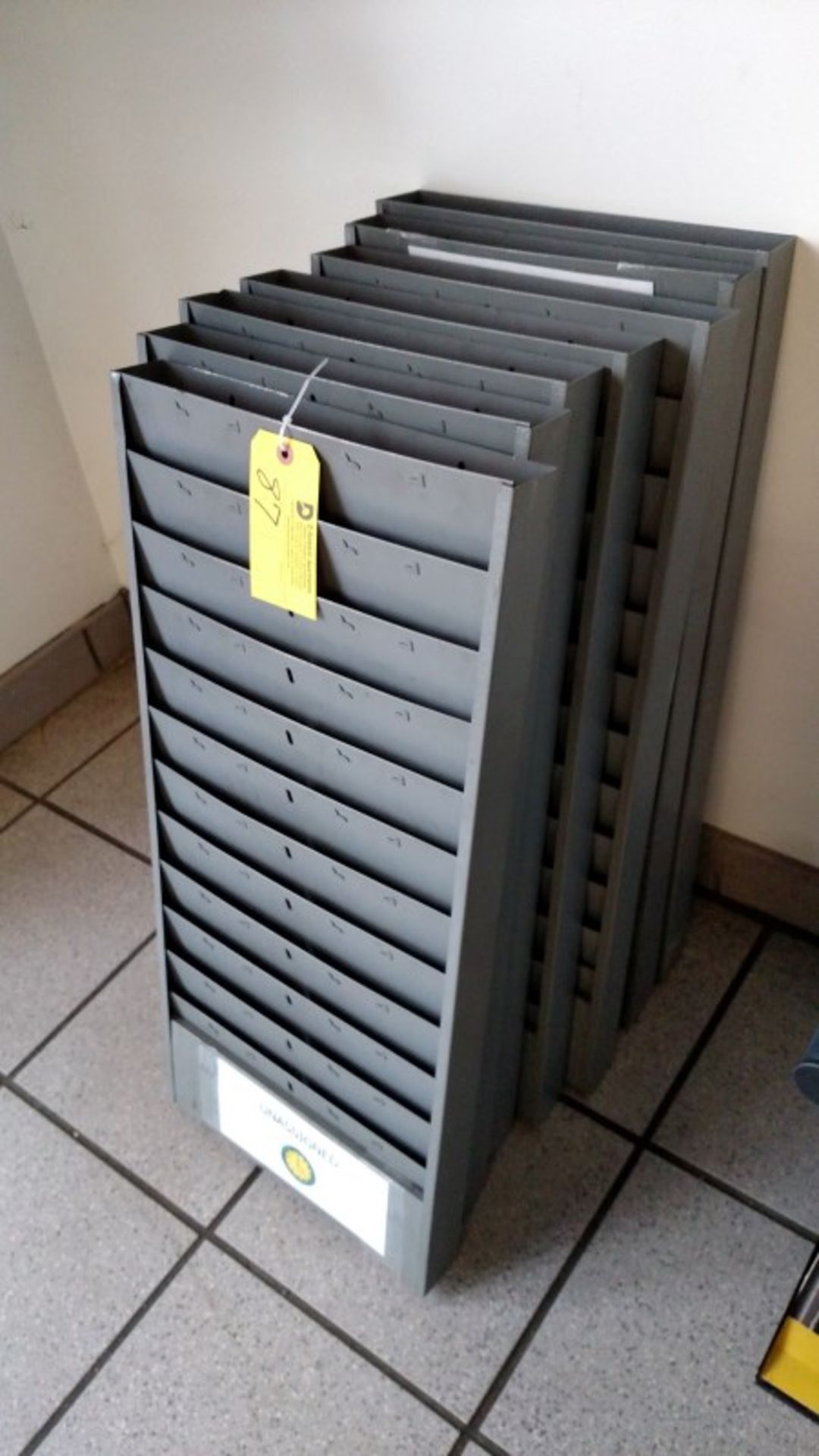 (7) Metal Order File Racks (Selling as 1 Lot) - Image 2 of 2