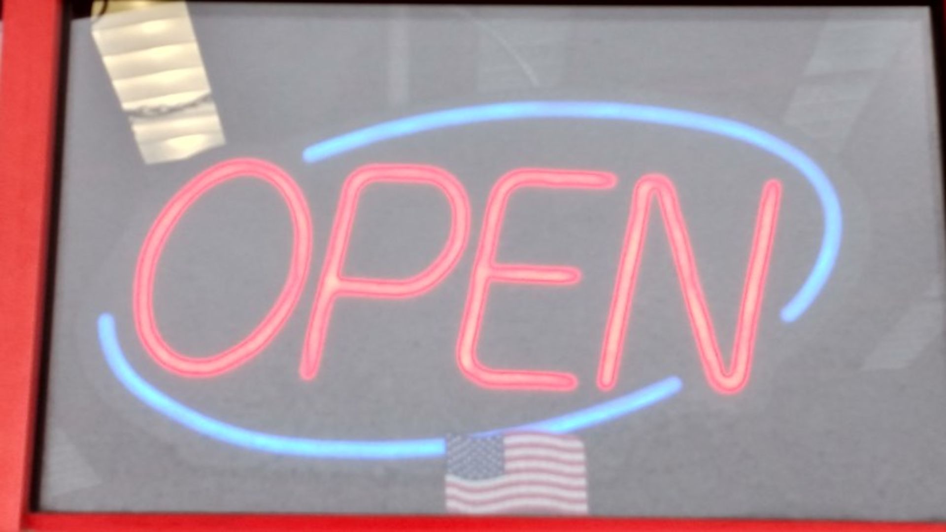 Neon "OPEN" Sign