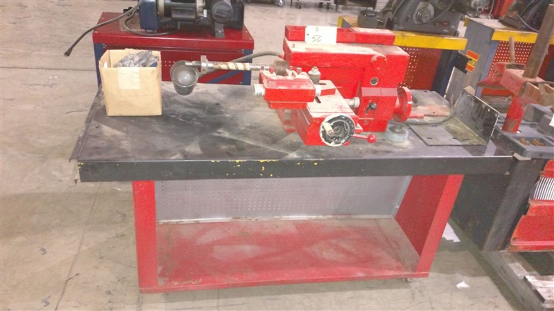 (Red) Bench Brake Lathe