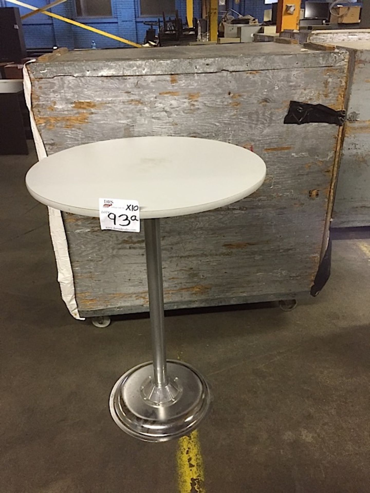 TRADE SHOW TABLES (THEY BREAK DOWN INTO 3 PIECES EASILY) (BIDDING PER TABLE, MULTIPLIED BY