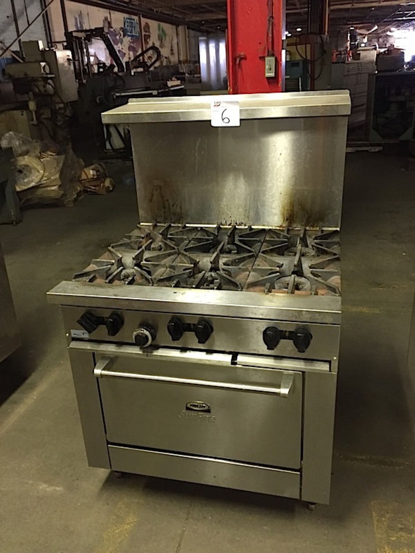 SUN FIRE GAS RANGE WITH OVEN