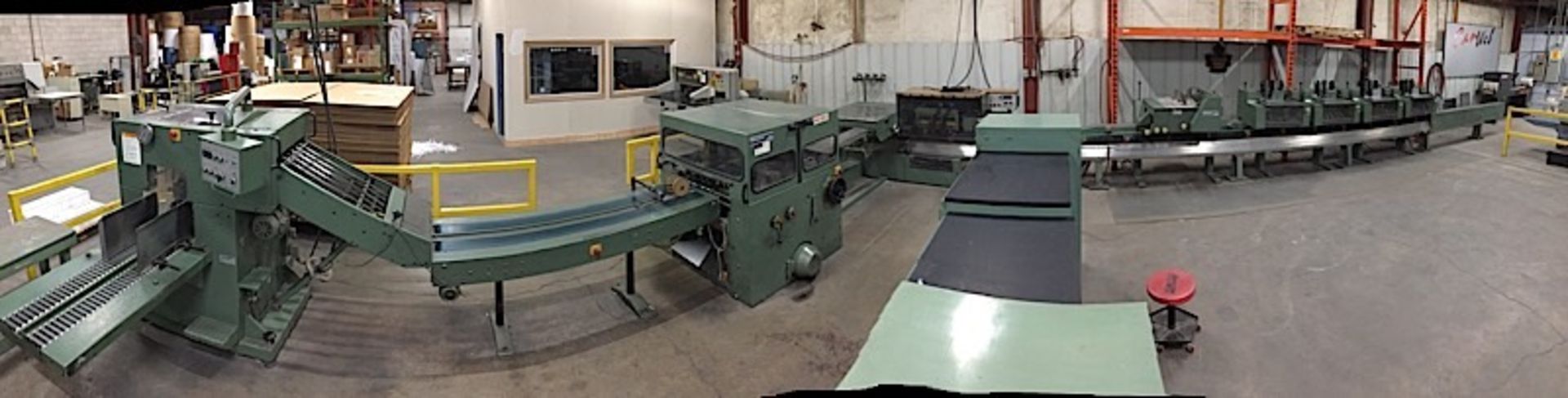 MULLER MARTINI (321) 4 POCKET SADDLE STITCHER W/(1529) COVER FEEDER & (1540) APOLLO STACKER