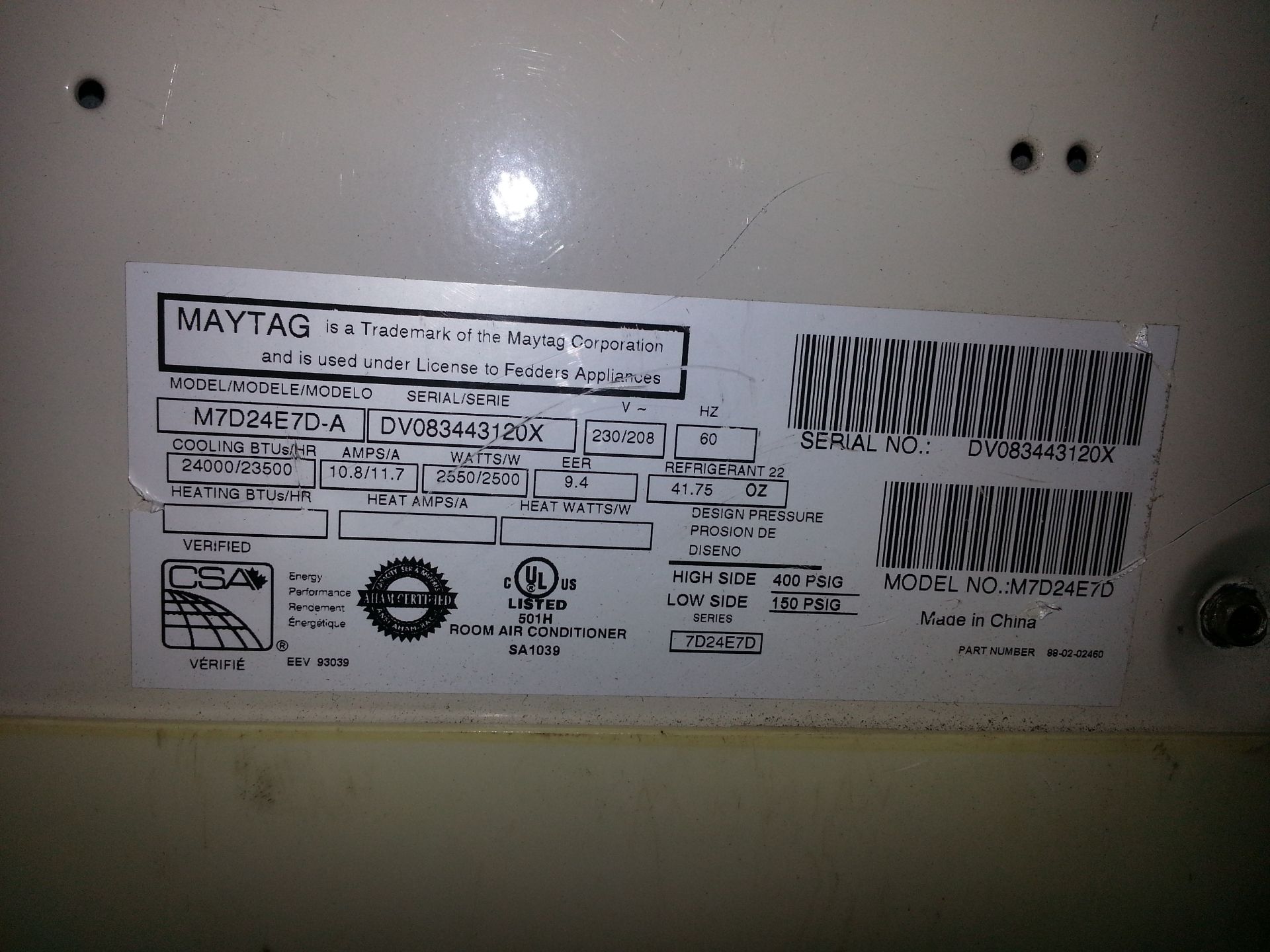 Maytag Air Conditioner