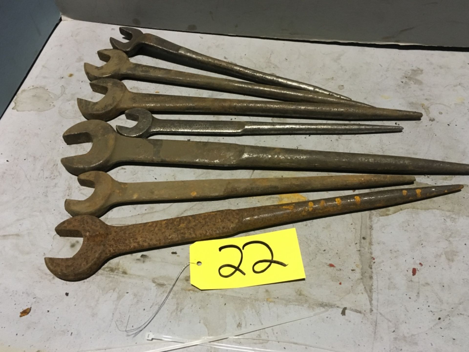 Approximately (11), assortment of fit-up open end wrenches, various sizes and lengths.