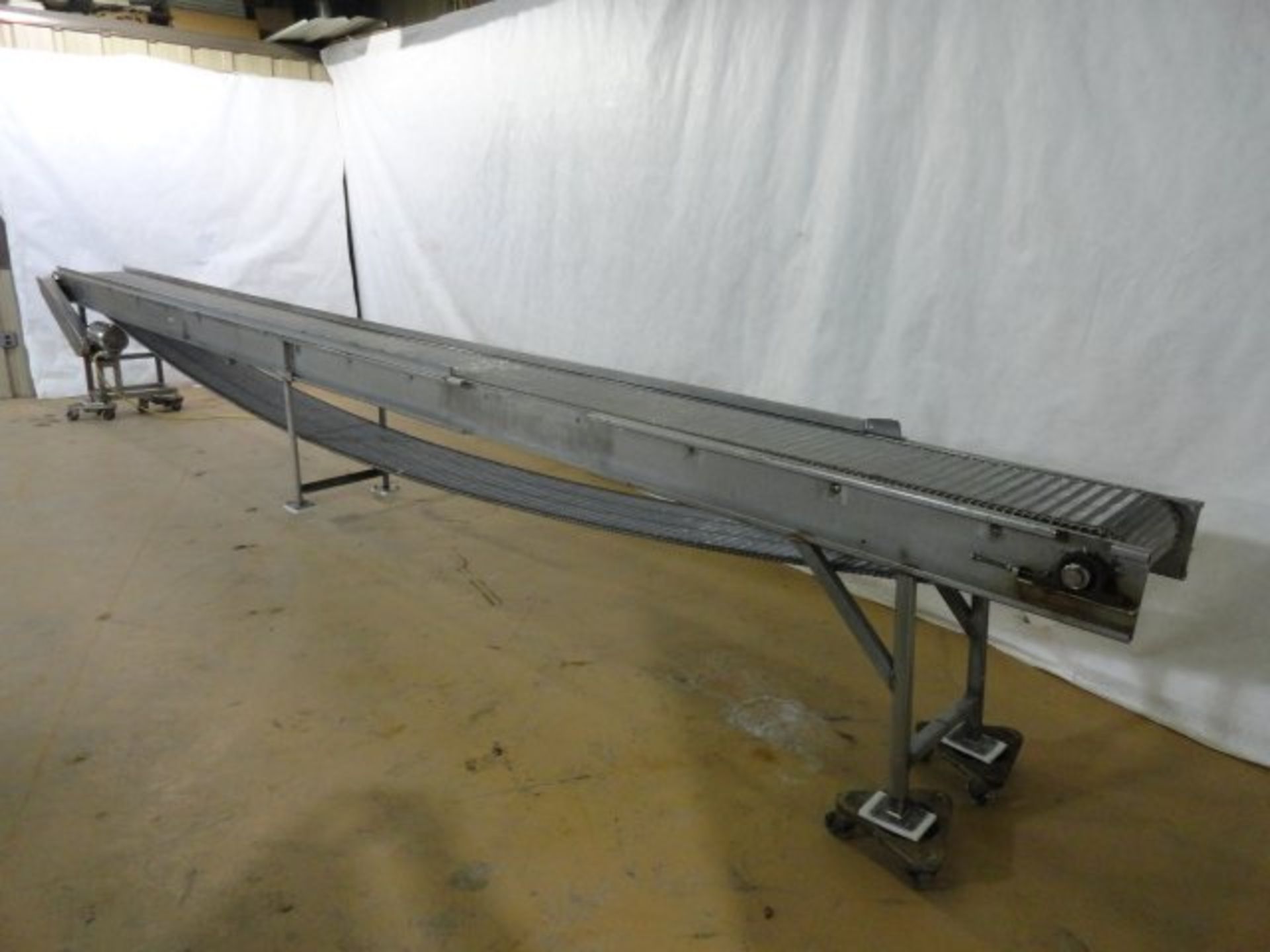 Stainless Steel Wire Mesh Belt Conveyor, 14"W x 23' L. - Image 4 of 5