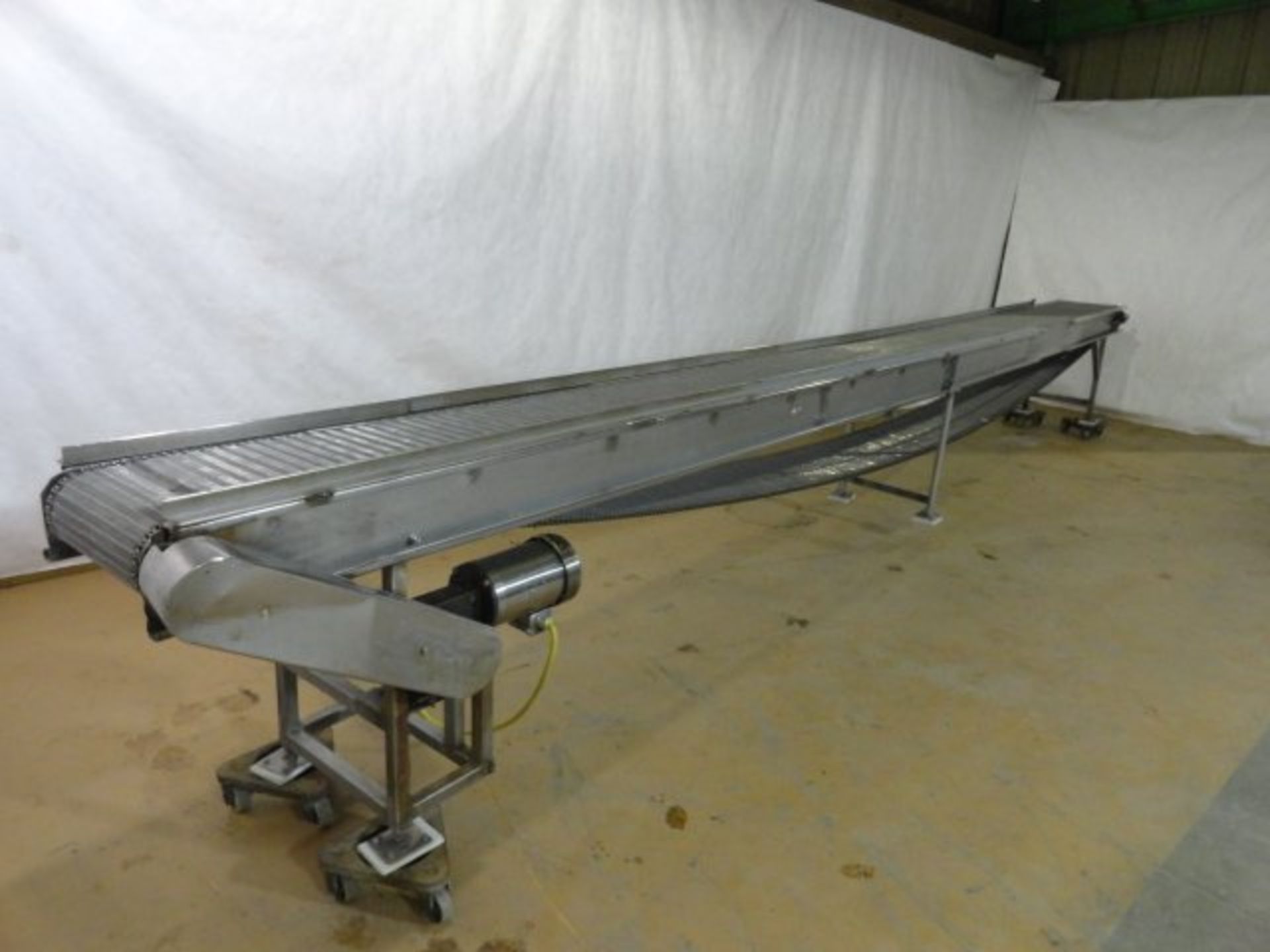 Stainless Steel Wire Mesh Belt Conveyor, 14"W x 23' L. - Image 5 of 5