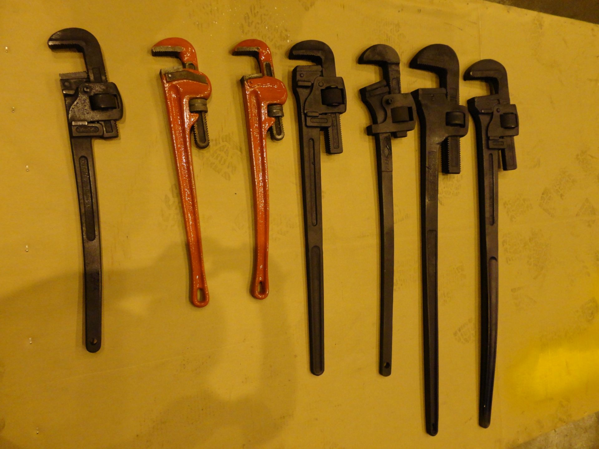 Lot of 7 Pipe Wrenches