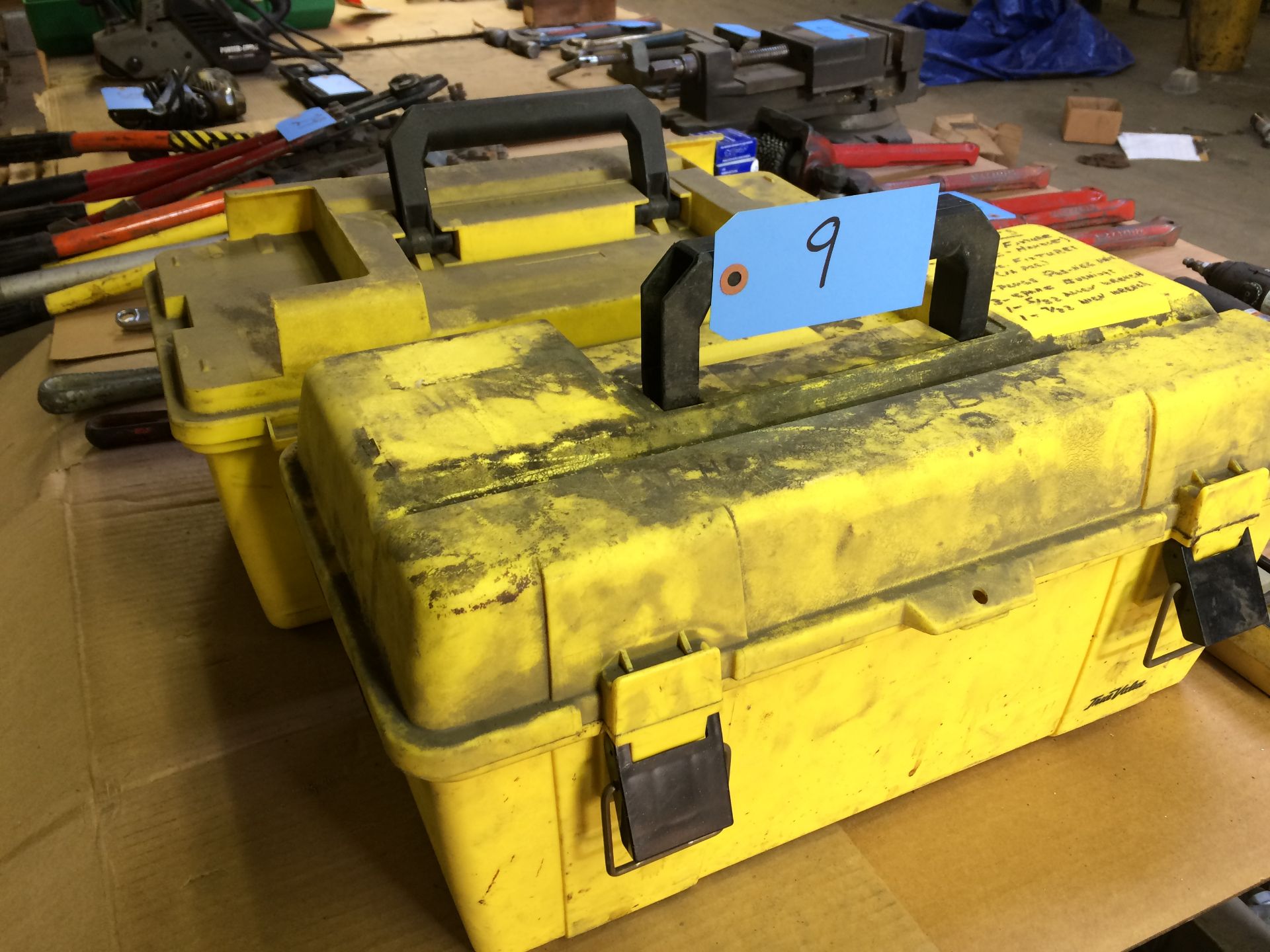 Lot of Plastic Tool Boxes