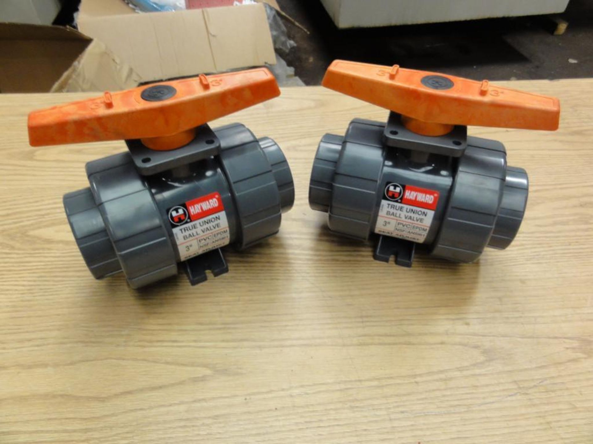 (2) New Hayward 3" True Union Ball Valves, PVC, EPDM, NSF, ANSI61