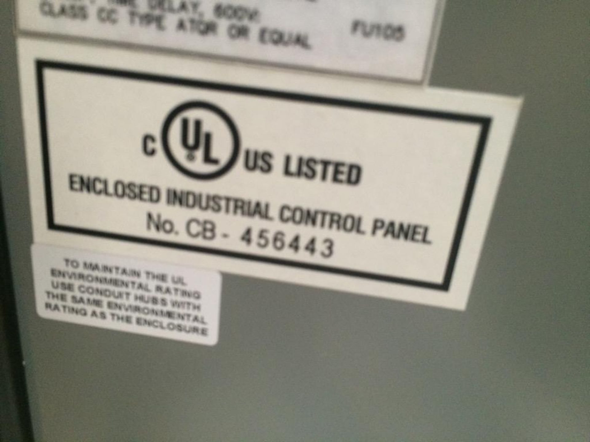 Never Installed TCP 25HP ABB VFD Enclosure Serial Number 120313-01 Includes Cooling Fans, Breakers, - Image 11 of 11