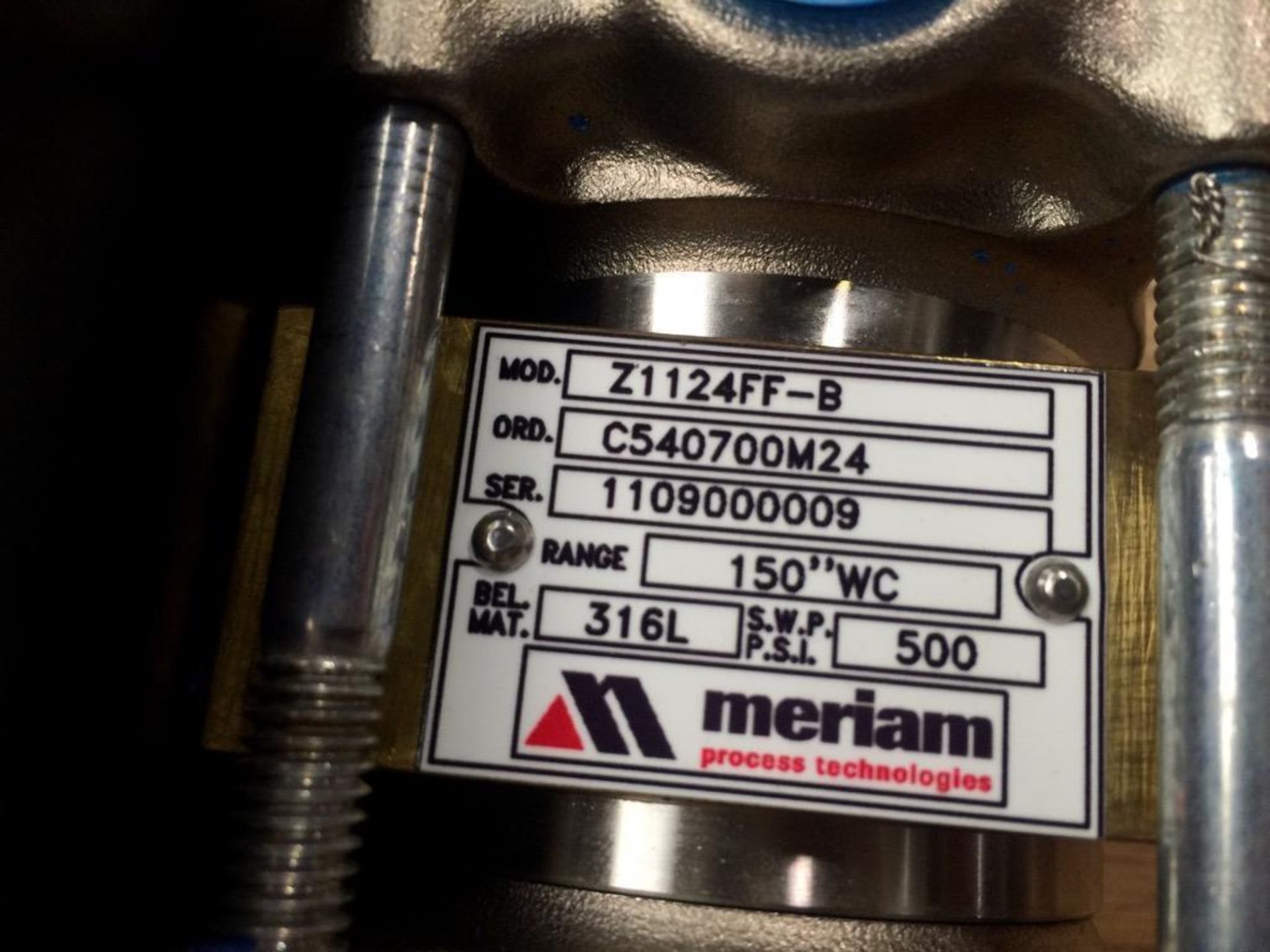 (4) New in Box Meriam Z1124FF-B Bellows Gauges for Differential Pressure Flow and Level. 4-1/2" Dial - Image 7 of 8