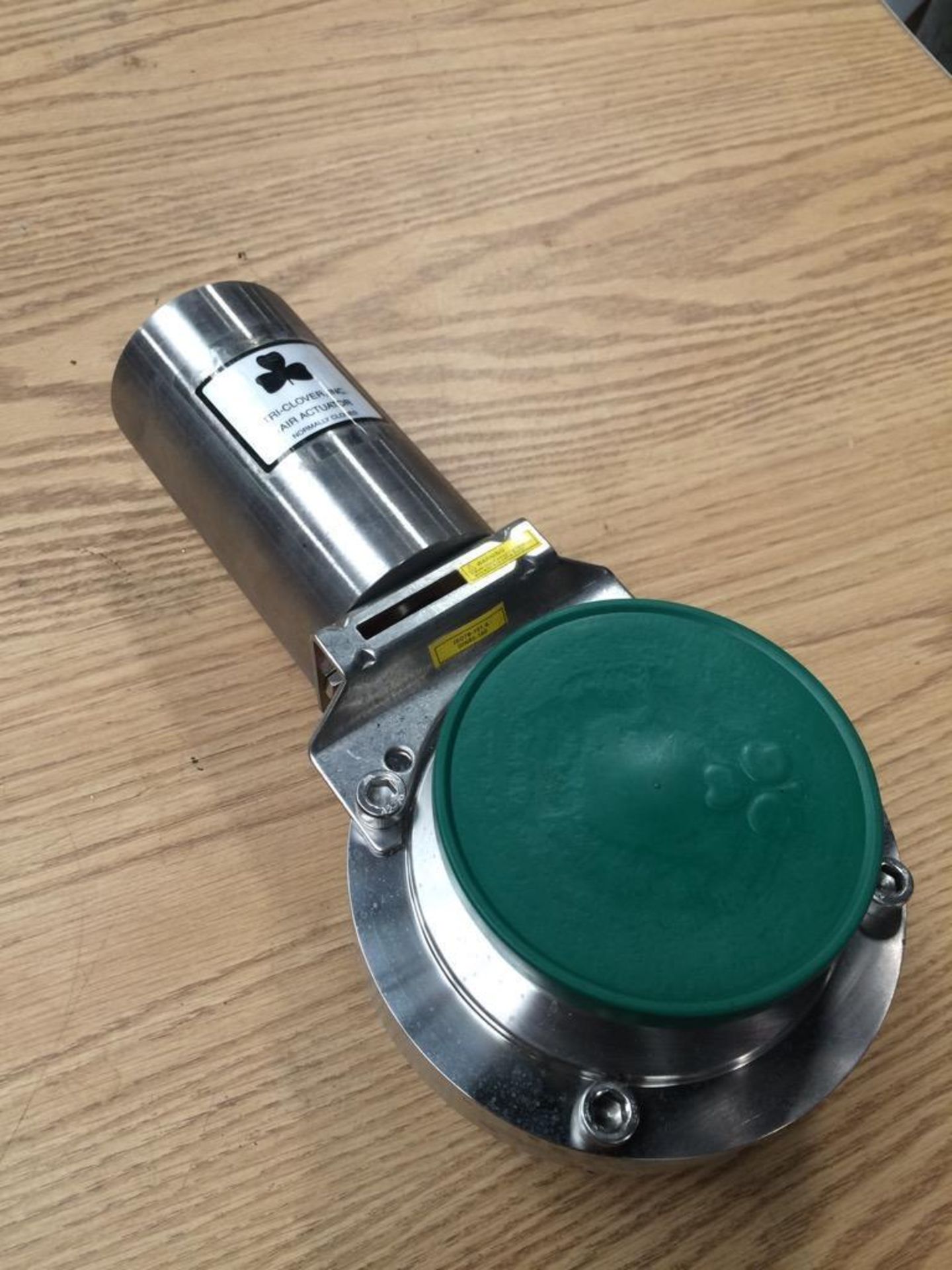 Unused TRI-CLOVER Air Actuator with Alfa Laval ISO101.6 316L CP Butterfly Valve. Tri-Clover Type: LK