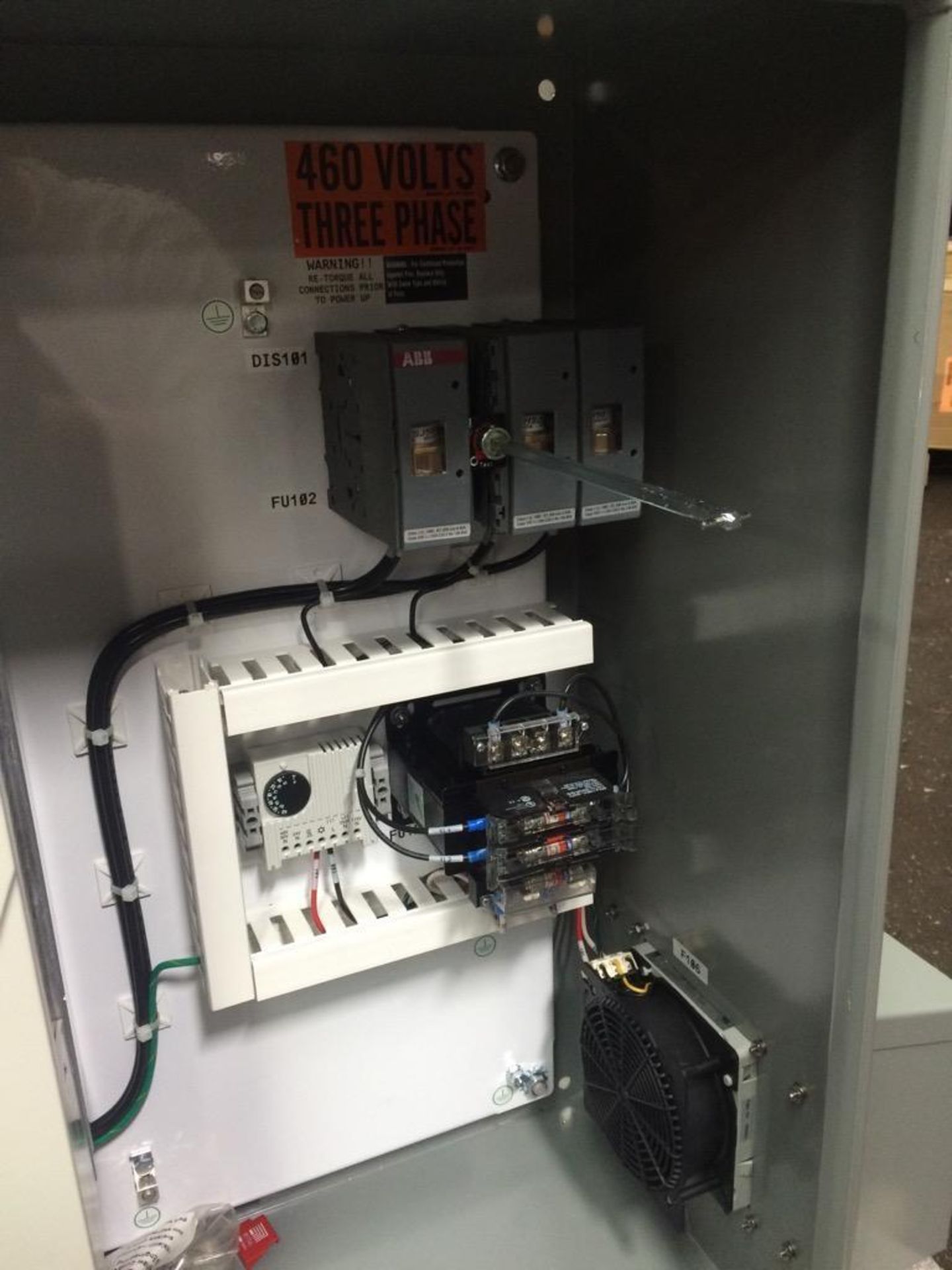 Never Installed TCP 25HP ABB VFD Enclosure Serial Number 120313-00 Includes Cooling Fans, Breakers, - Image 6 of 13