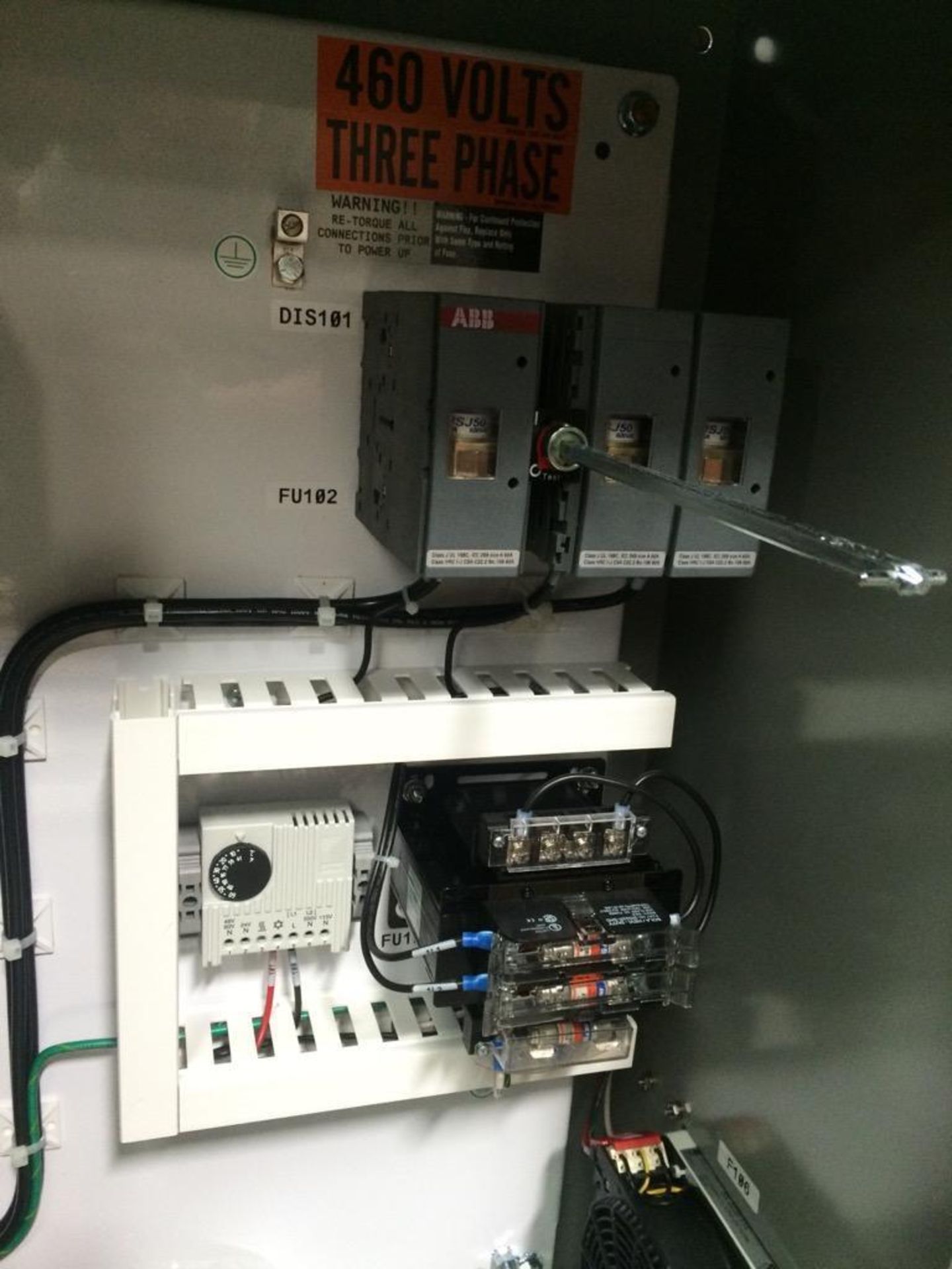 Never Installed TCP 25HP ABB VFD Enclosure Serial Number 120313-01 Includes Cooling Fans, Breakers, - Image 6 of 11