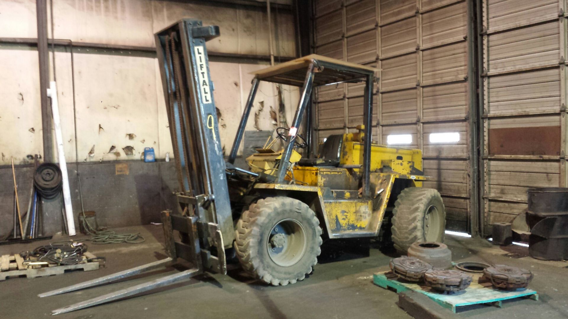 Lift-All 6000lb Rough Terrain Forklift, pneumatic tire, diesel