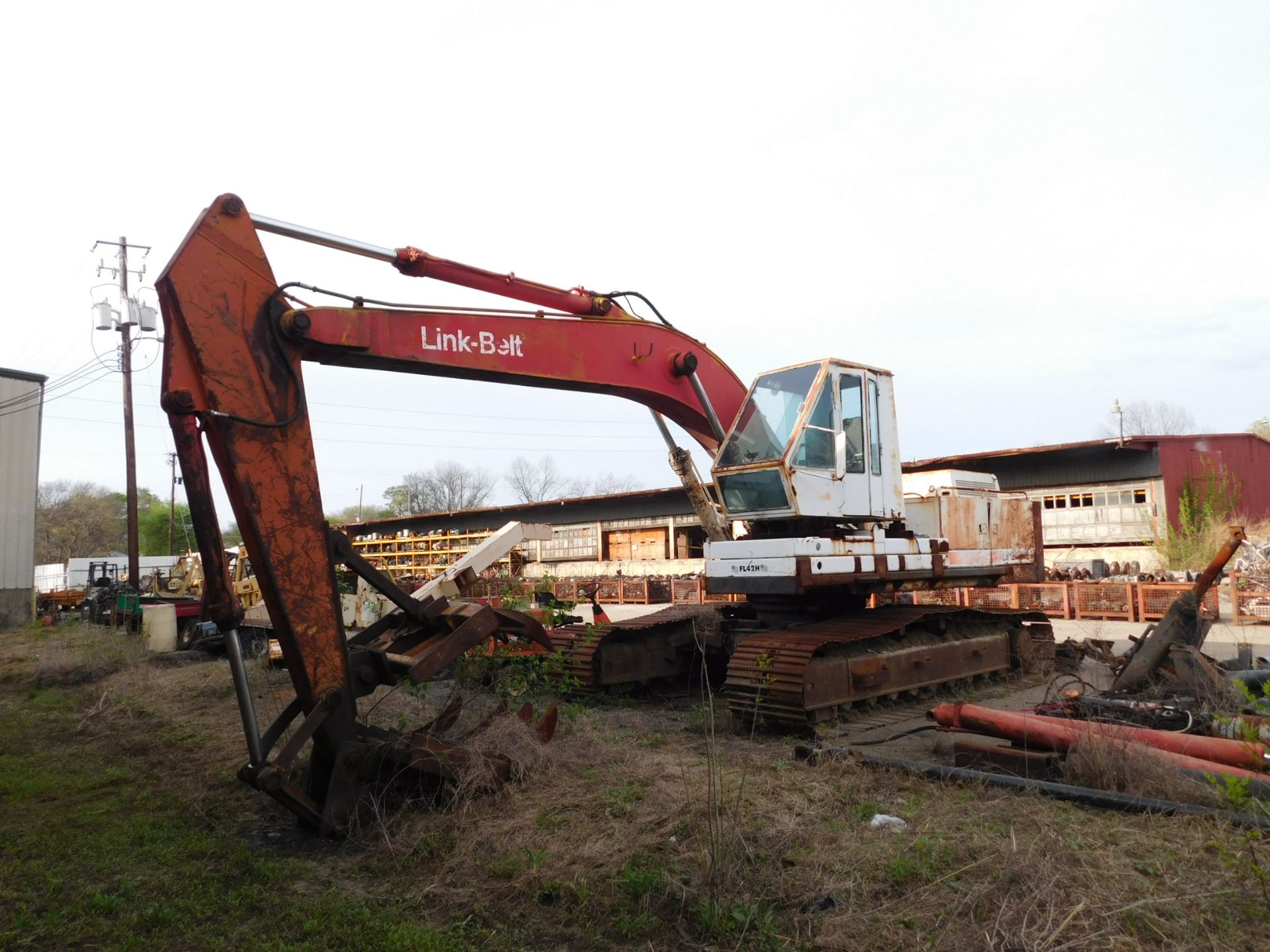 Link-belt 3400 Custom High Cab Excavator, w/manual thumb (bad engine) - Image 2 of 4