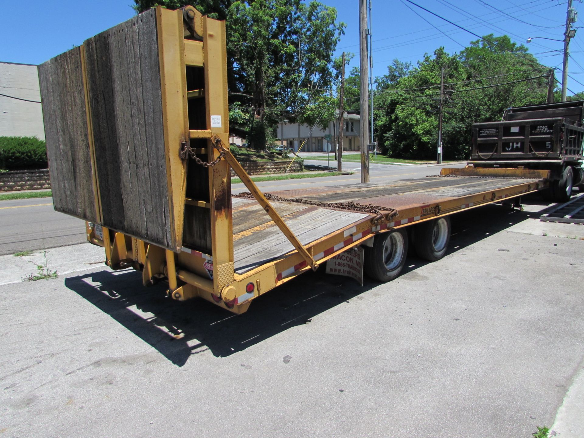 2002 Trail Boss 20-Ton Paver Trailer, Electric Brakes, Hydraulic Ramps, S/N 4S0DP302921000735 - Image 4 of 4