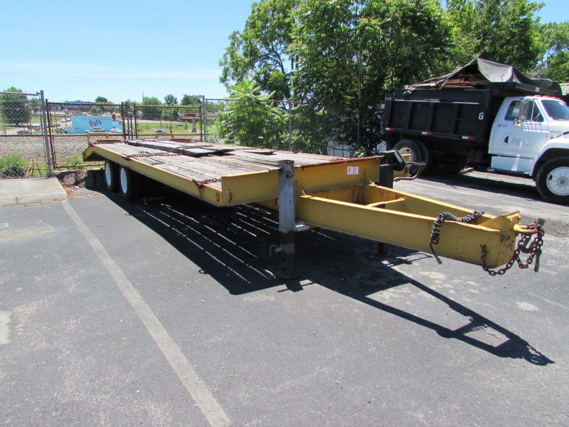 E & J Fabrication Inc. manufactured date 8-8-1987 Duo Tandem Axle Equipment Trailer, 10-Ton, - Image 2 of 3