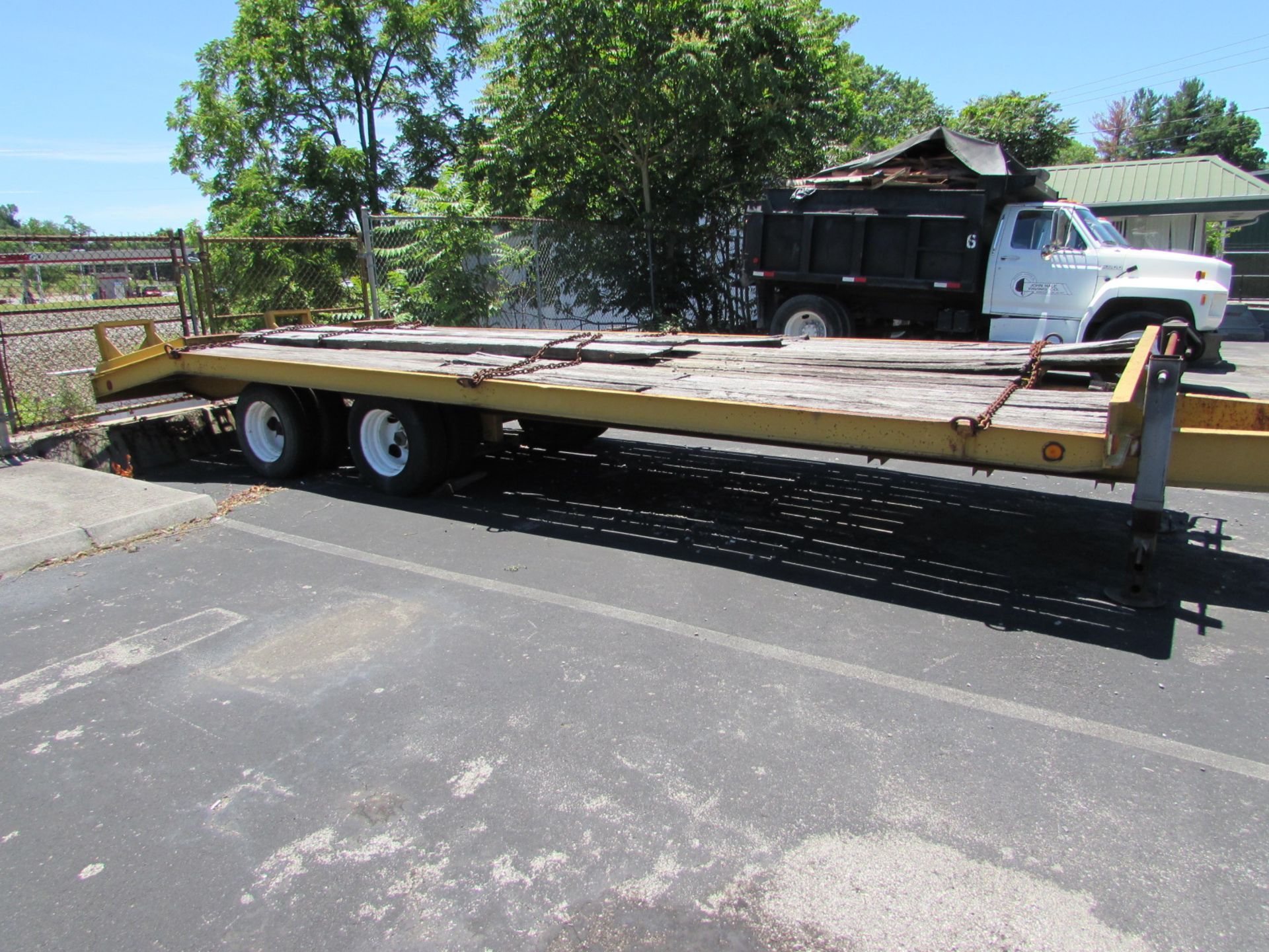 E & J Fabrication Inc. manufactured date 8-8-1987 Duo Tandem Axle Equipment Trailer, 10-Ton, - Image 3 of 3