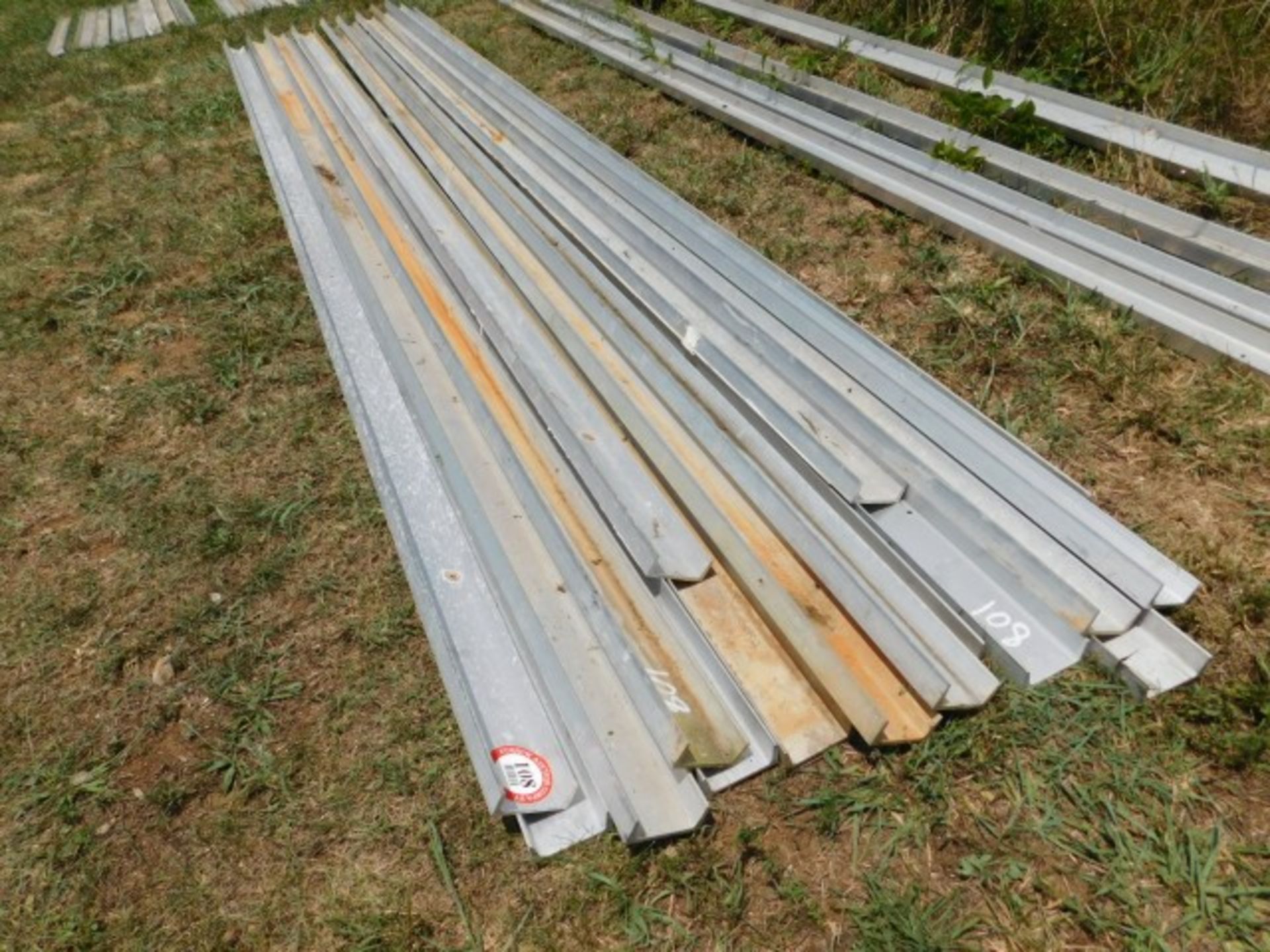 (15) Pieces Aluminum Channel, 4" X 1 1/2" X 17'