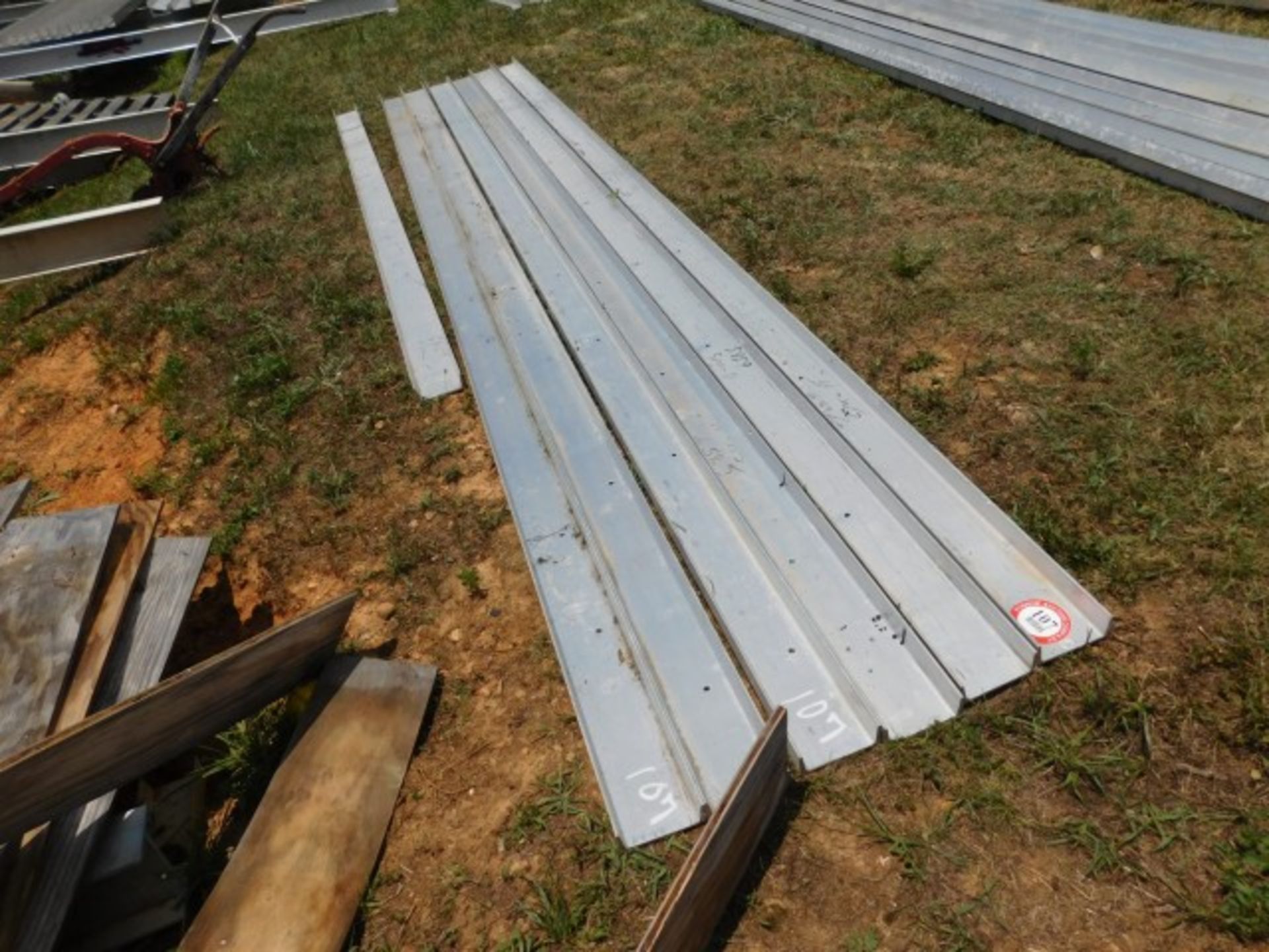 (6) Pieces Aluminum Channel, 5" X 2" X 16', (1) 5" X 2" X 11'