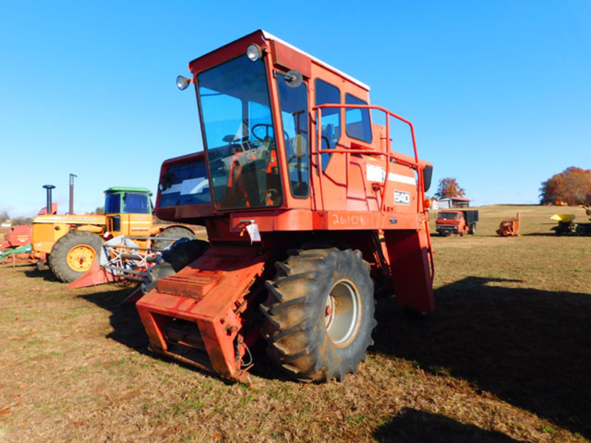 Massey Ferguson 540 Combine, s/n 00540 (broken auger, bad brakes)