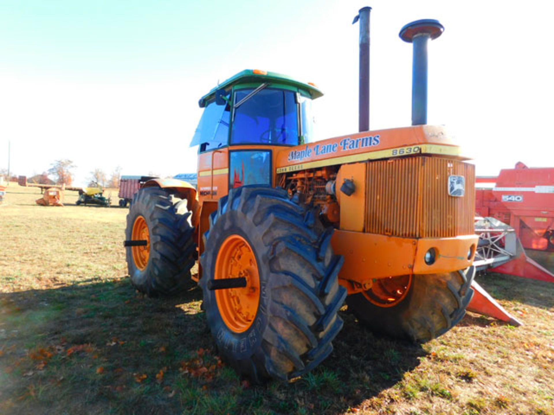 John Deere 8630 Articulated Tractor, Cab/Heat/Air,3-remotes, quick attach, (engine locked) - Image 2 of 4