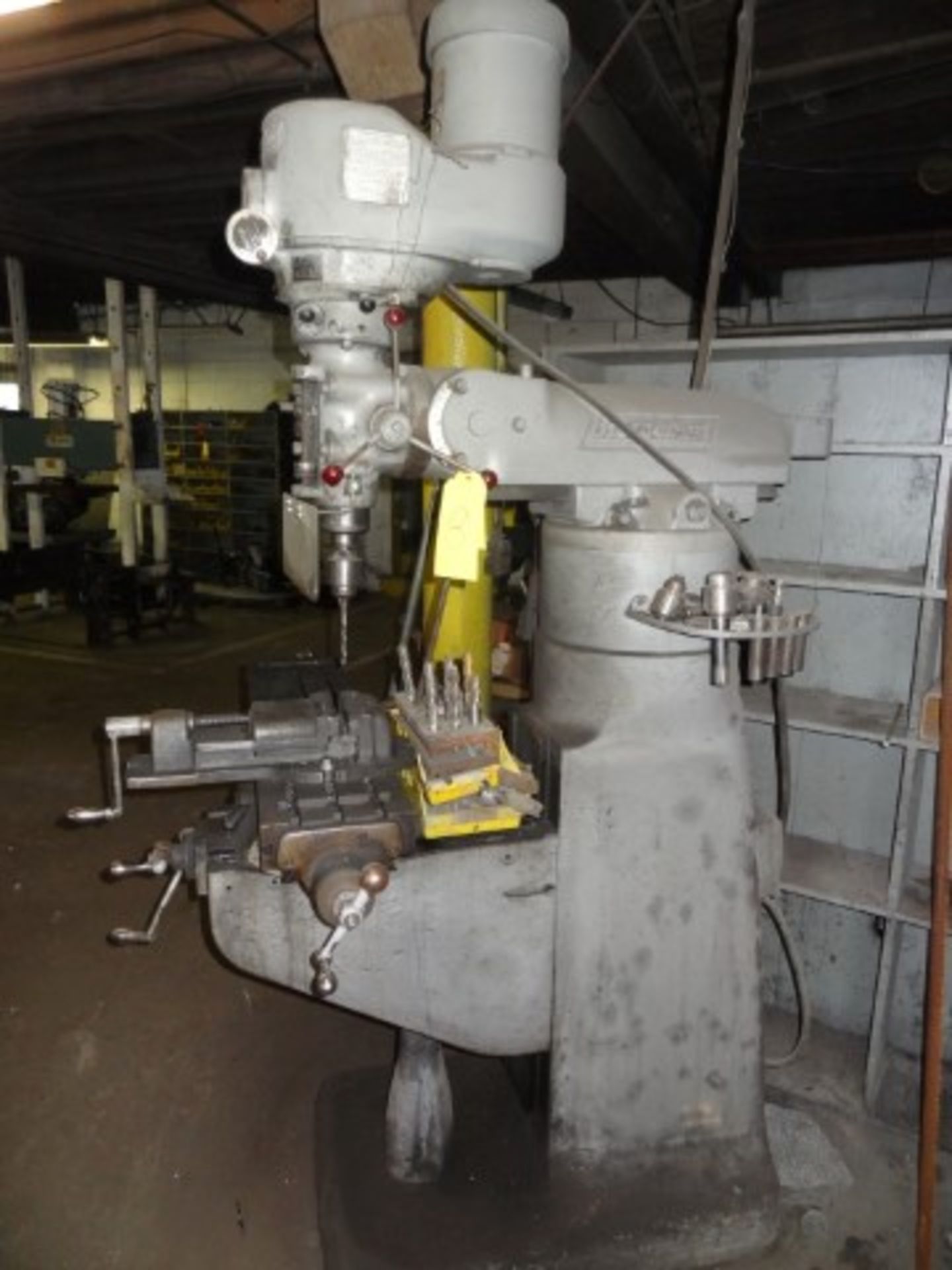 Bridgeport, 1 1/2 HP Vertical Mill, 9'' x 42'' Table w/ Vise, Variable Speed 60-4200 RPM - Image 2 of 2