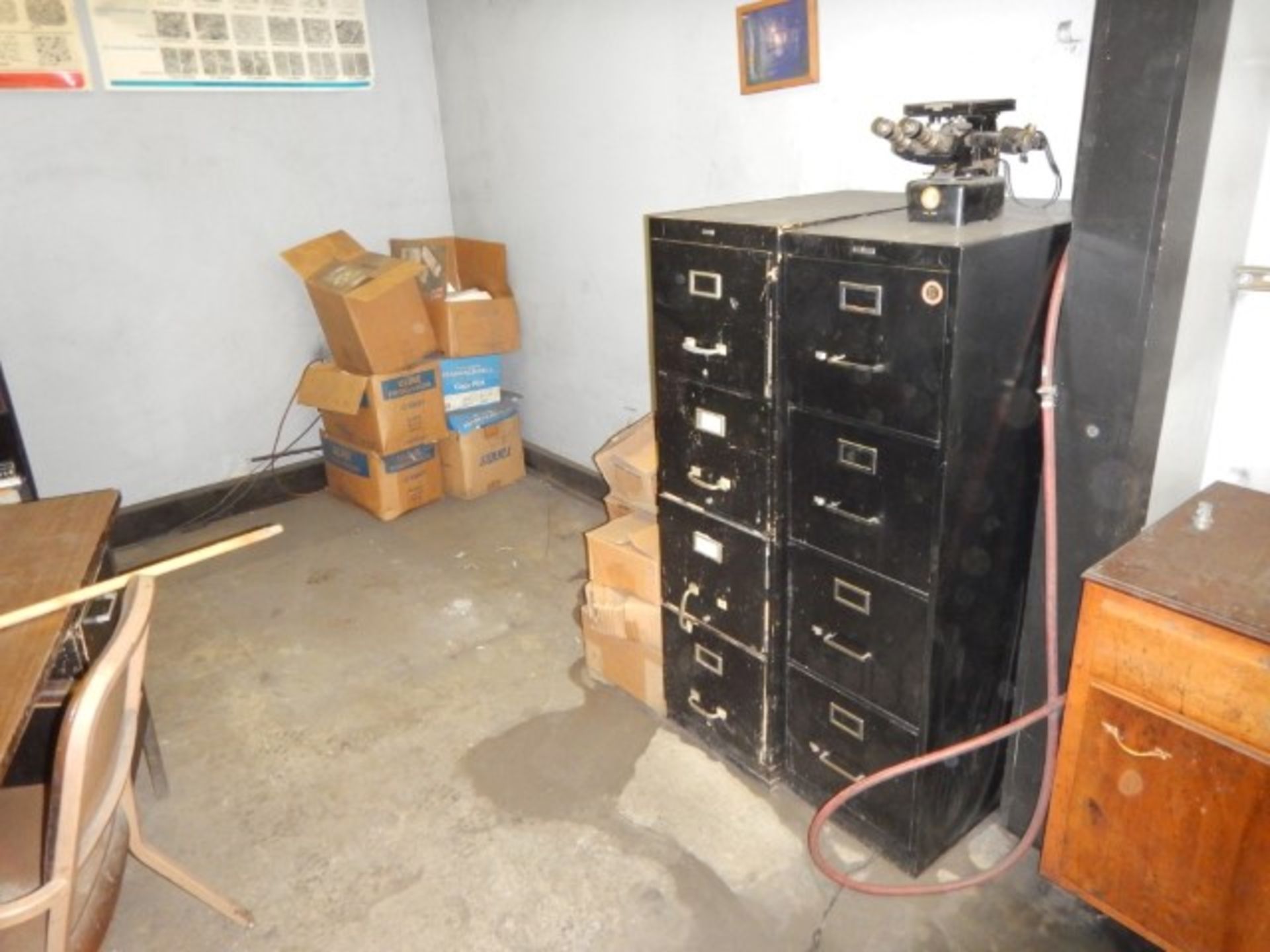 Lab office & contents, refrigerator, desks, chair, filing cabinets, etc - Image 5 of 6