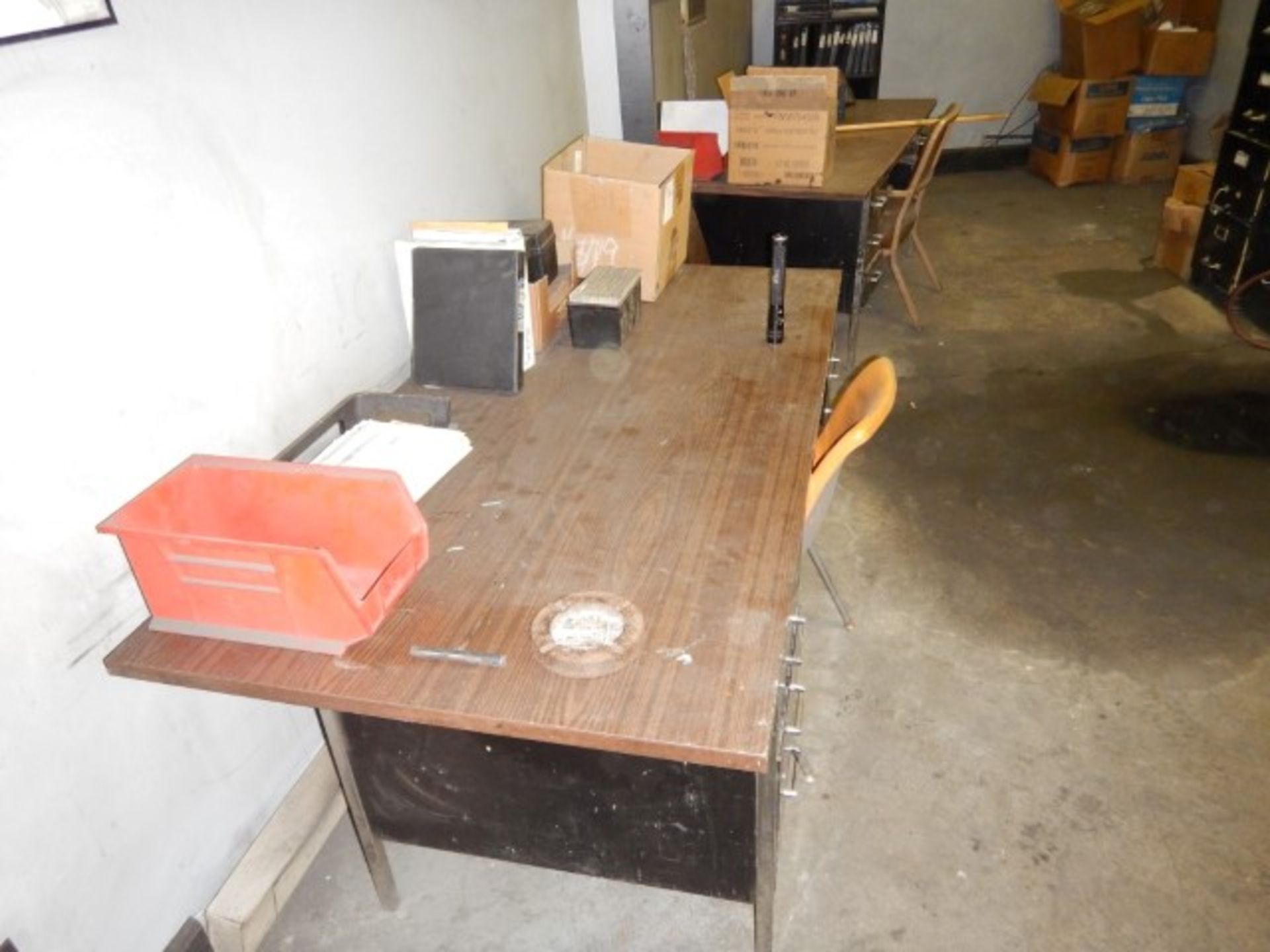 Lab office & contents, refrigerator, desks, chair, filing cabinets, etc - Image 2 of 6