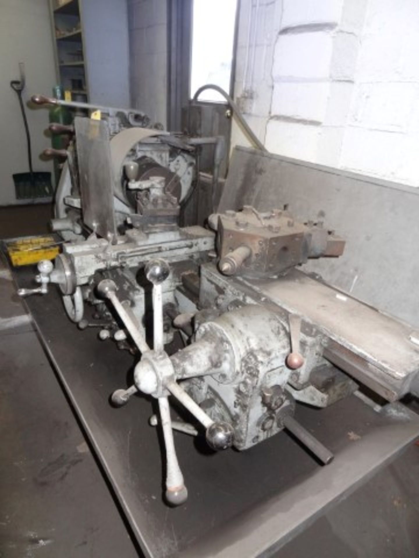 Turret Lathe w/ Hex Turret and Cross Slide WARNER SWASEY 3 S/N 500009 - Image 3 of 4