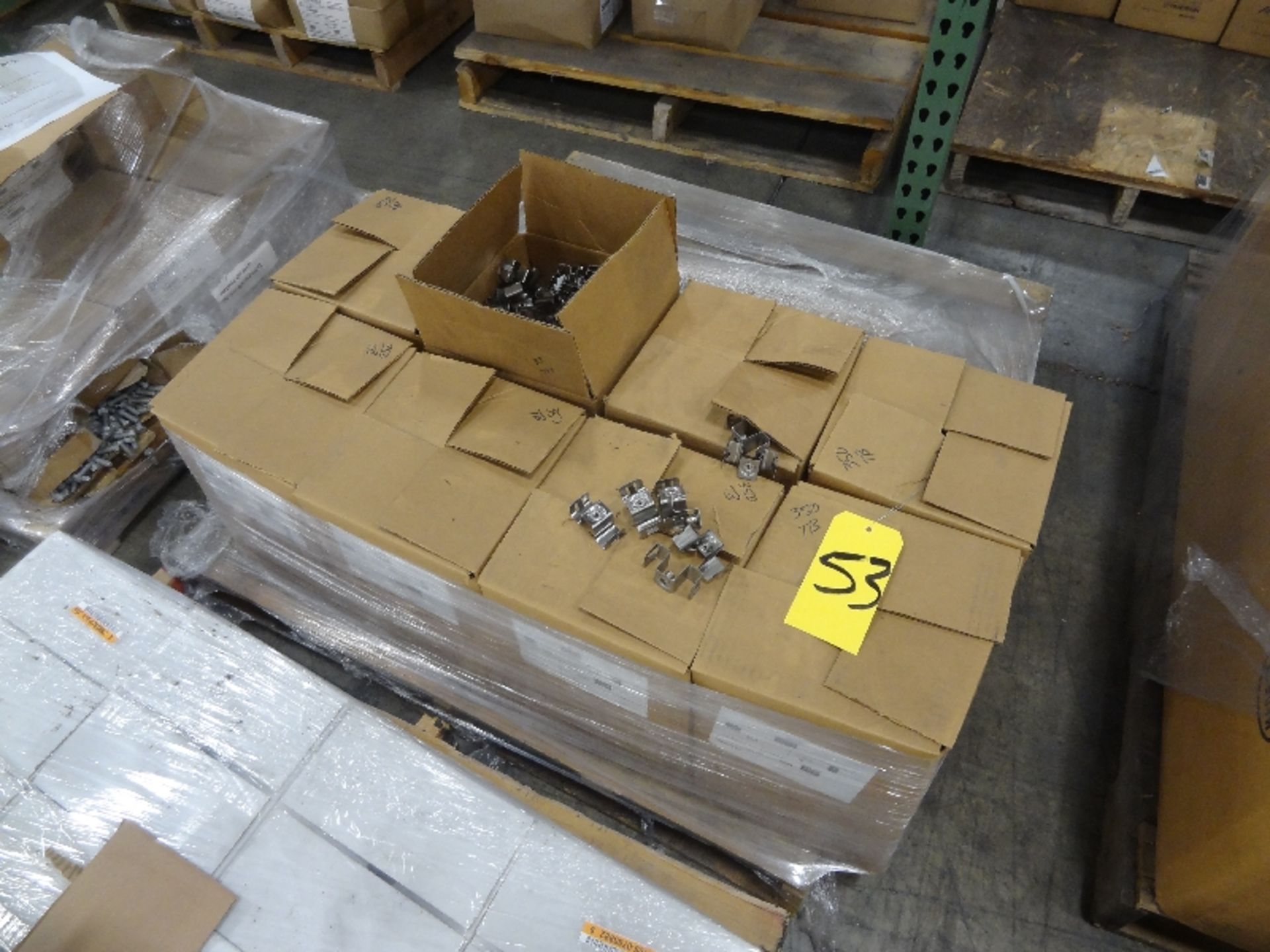 Pallet of New Stainless Steel Clips