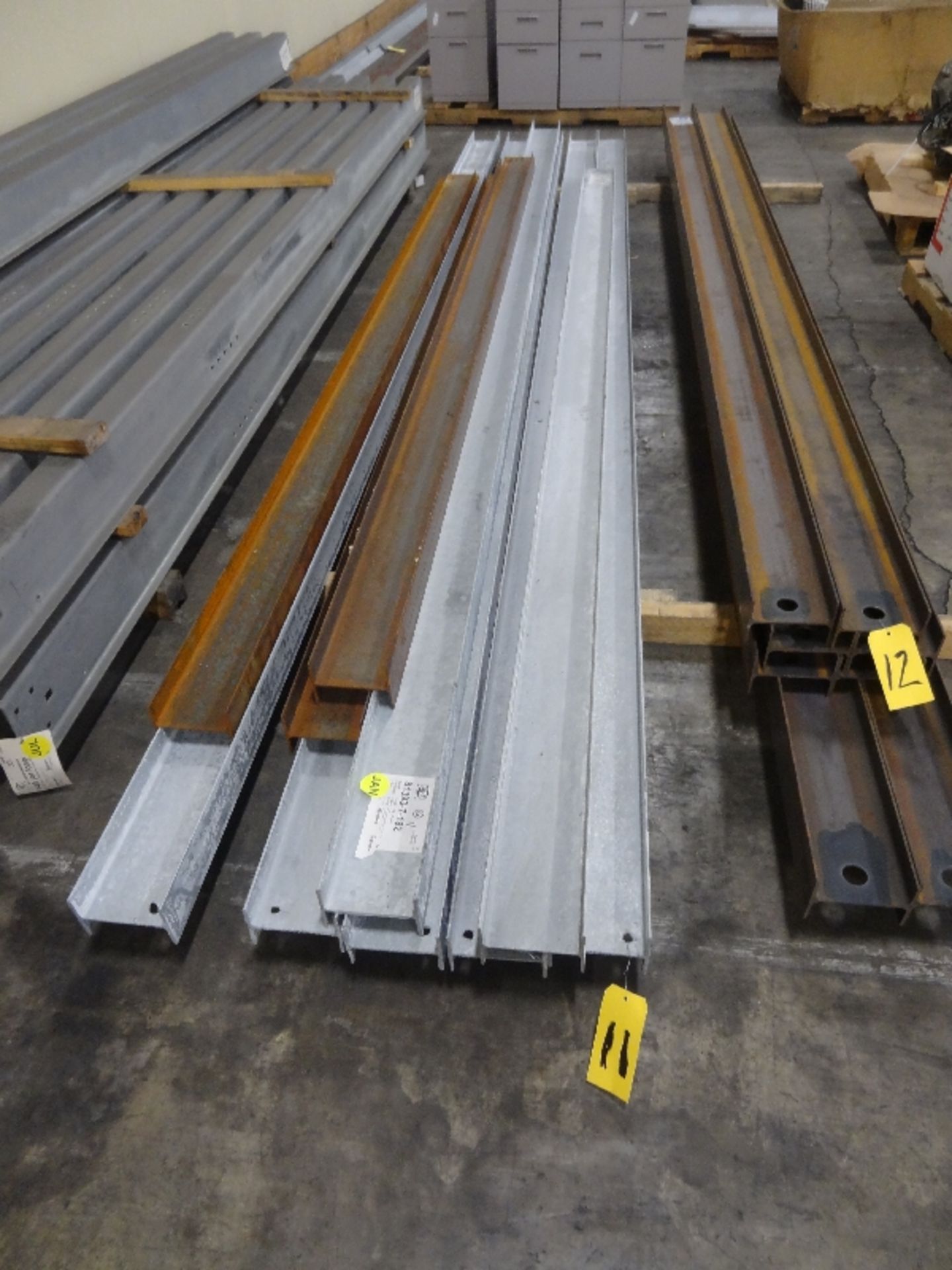 (1) Lot of 16'' Galvanized Post Beams