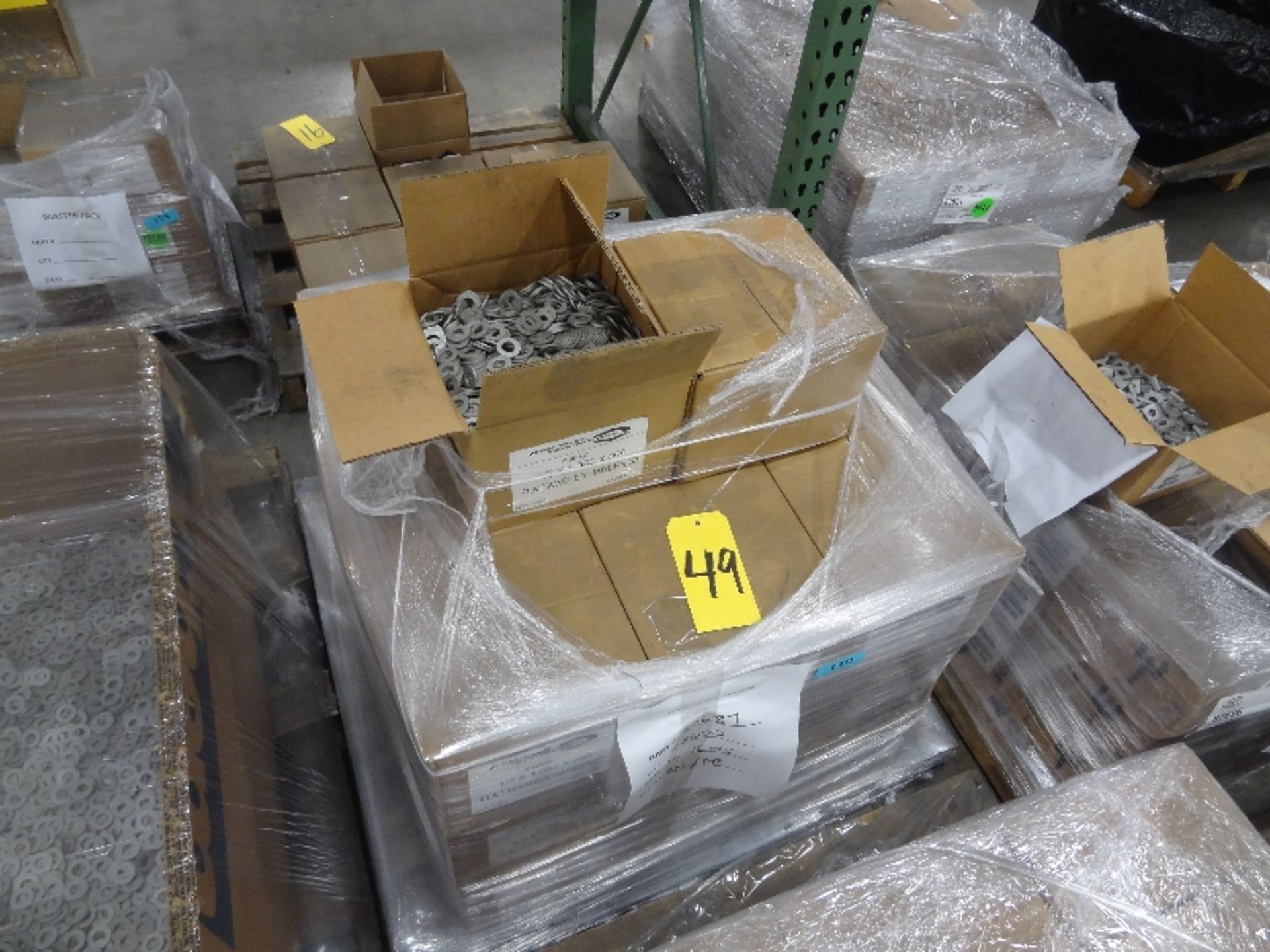 Pallet of New Boxes of 1/2'' x 1.062 x .095 Flat Washers (Hardened) (Fastener Technology)