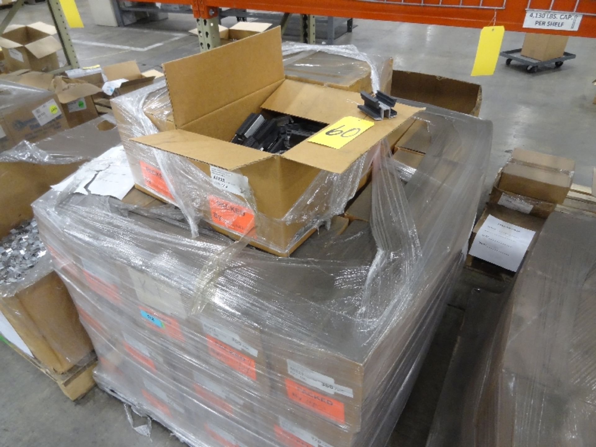 Pallet of New Boxes of End Clamps