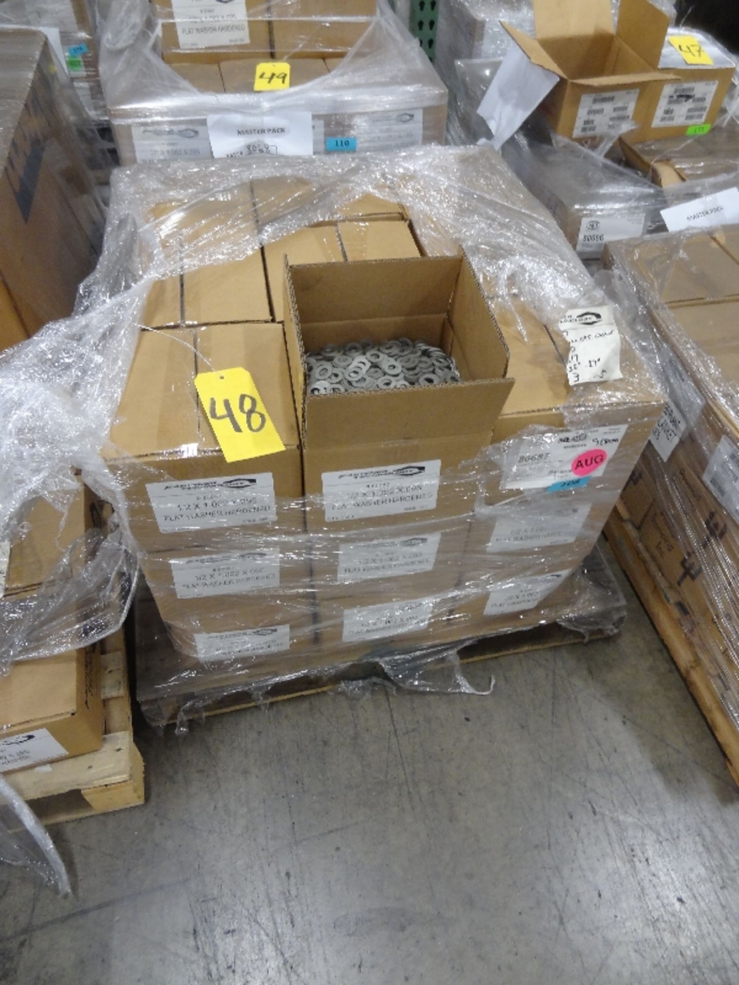 Pallet of New Boxes of 1/2'' x 1.062 x .095 Flat Washers (Hardened) (Fastener Technology) - Image 2 of 2