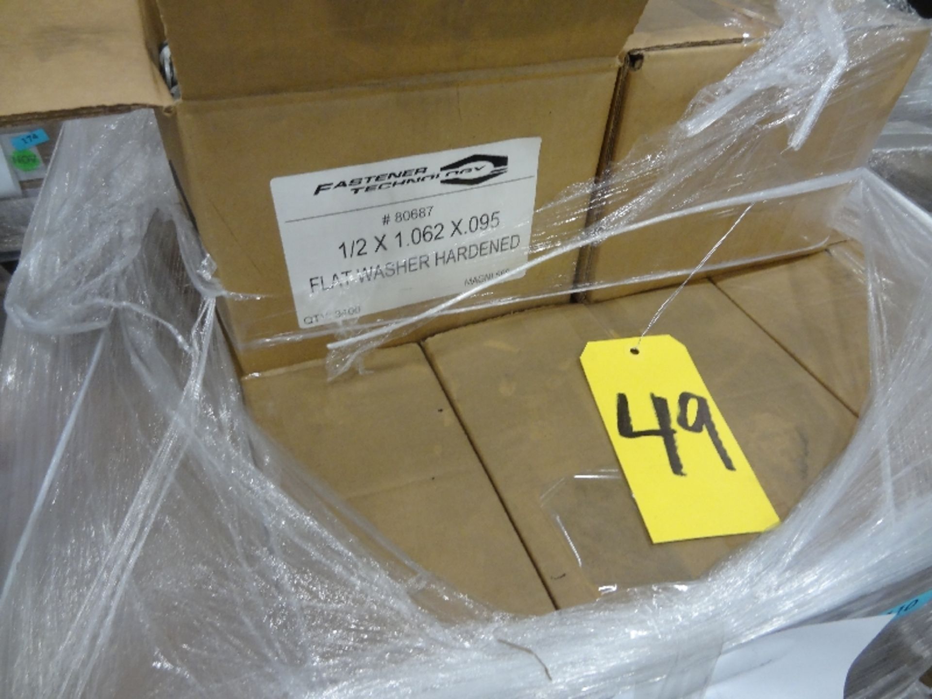 Pallet of New Boxes of 1/2'' x 1.062 x .095 Flat Washers (Hardened) (Fastener Technology) - Image 2 of 2