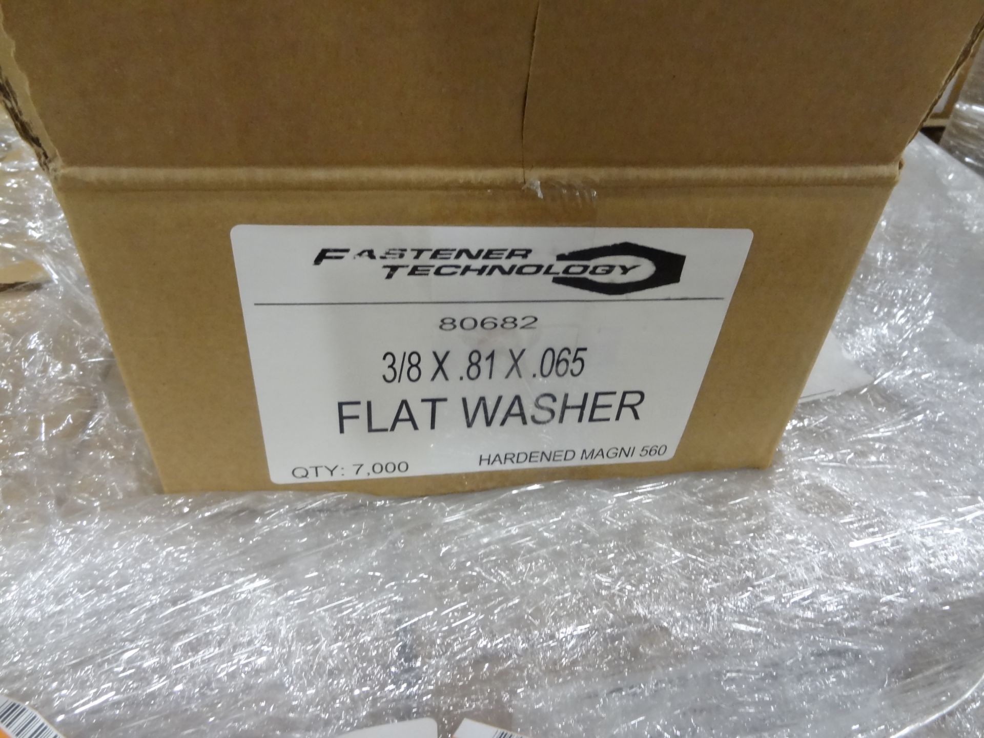 Pallet of new 3/8 x .81 x .065 Flat Washer (Fastern Technology) - Image 2 of 2