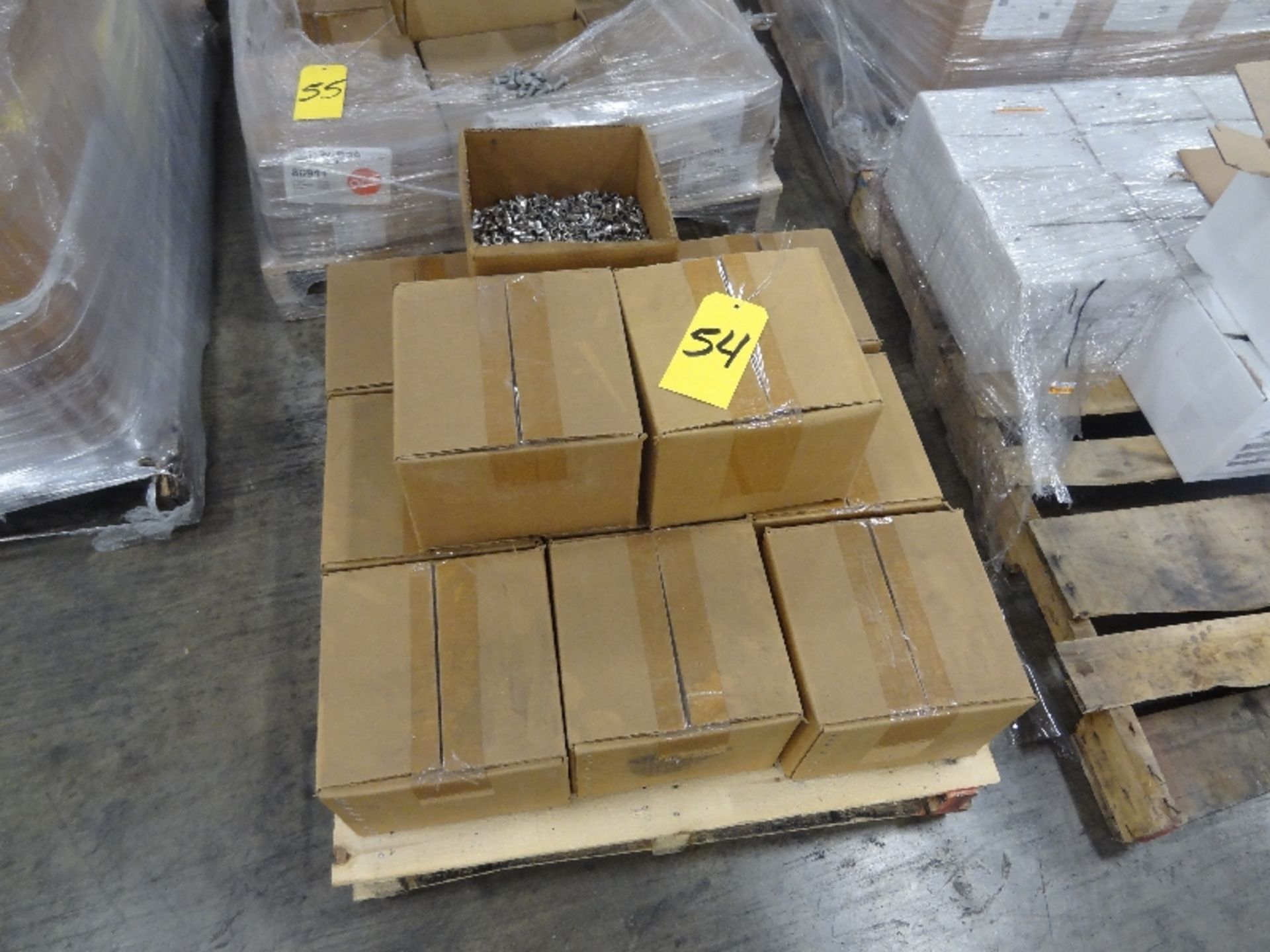 Pallet of New Boxes of Stainless Steel Farrels