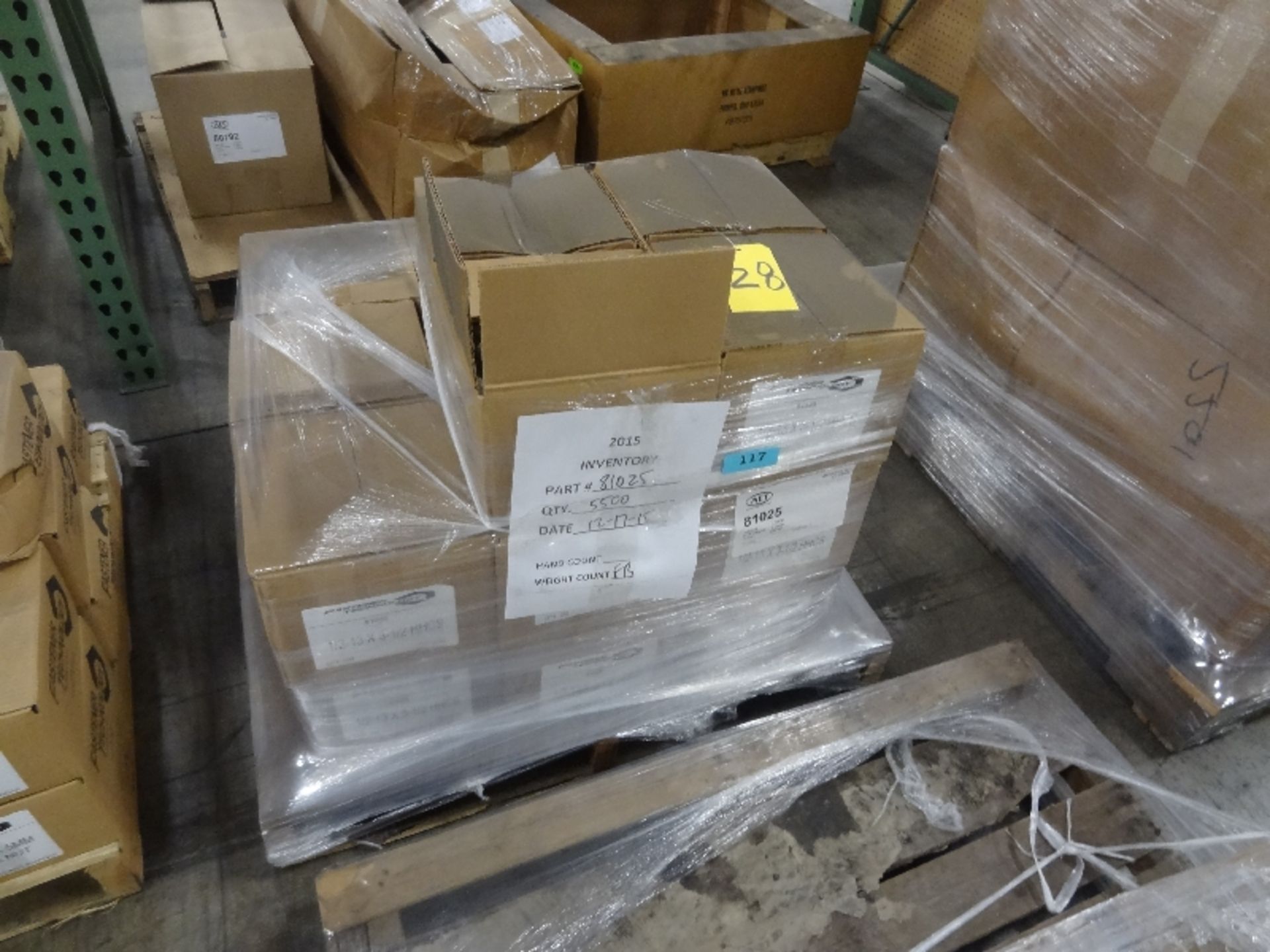 Pallet of New 1/2''-13 x 3-1/2'' HHCS Bolts (Fastern Technology)