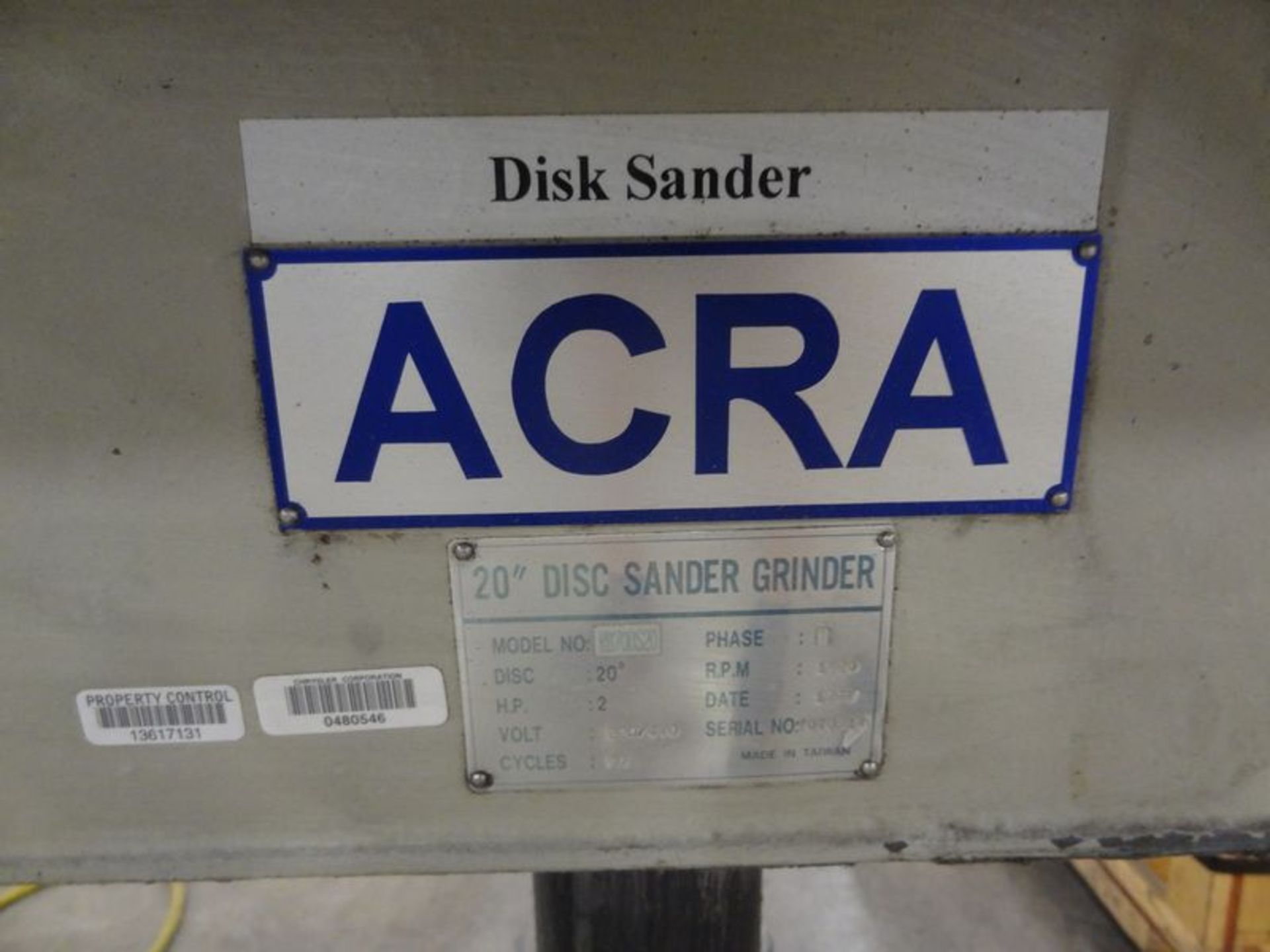 Acra 20" Sander Grinder - Bild 2 aus 2