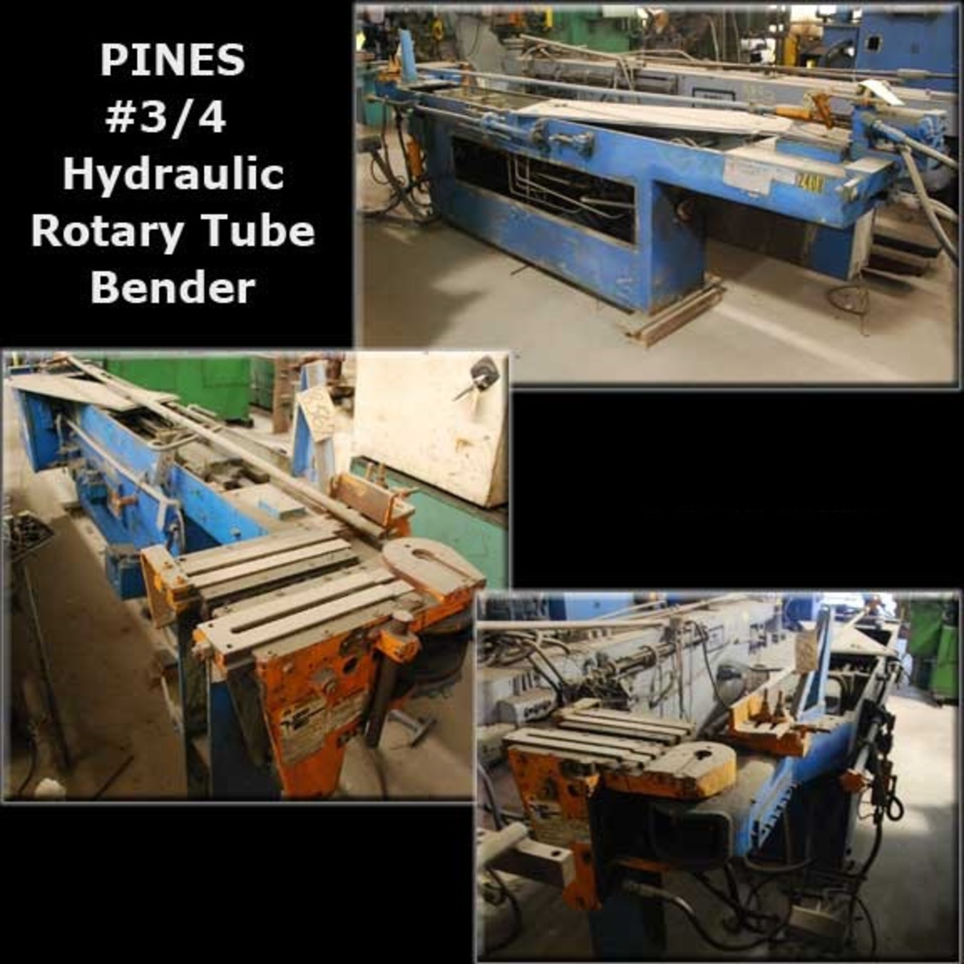 PINES #3/4 Hydraulic Rotary Tube Bender