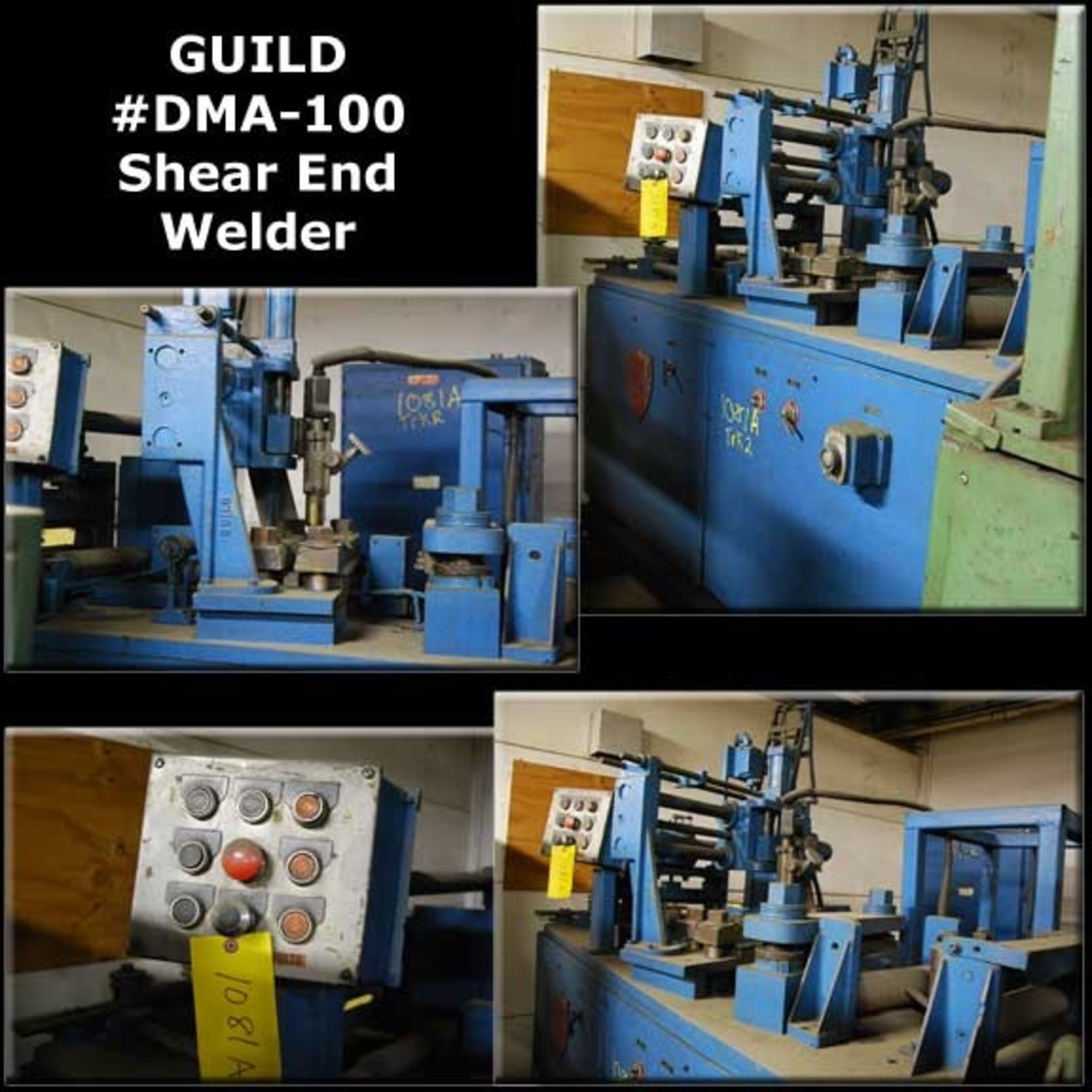 10"" x .100"" GUILD #DMA-100 Shear & End Welders