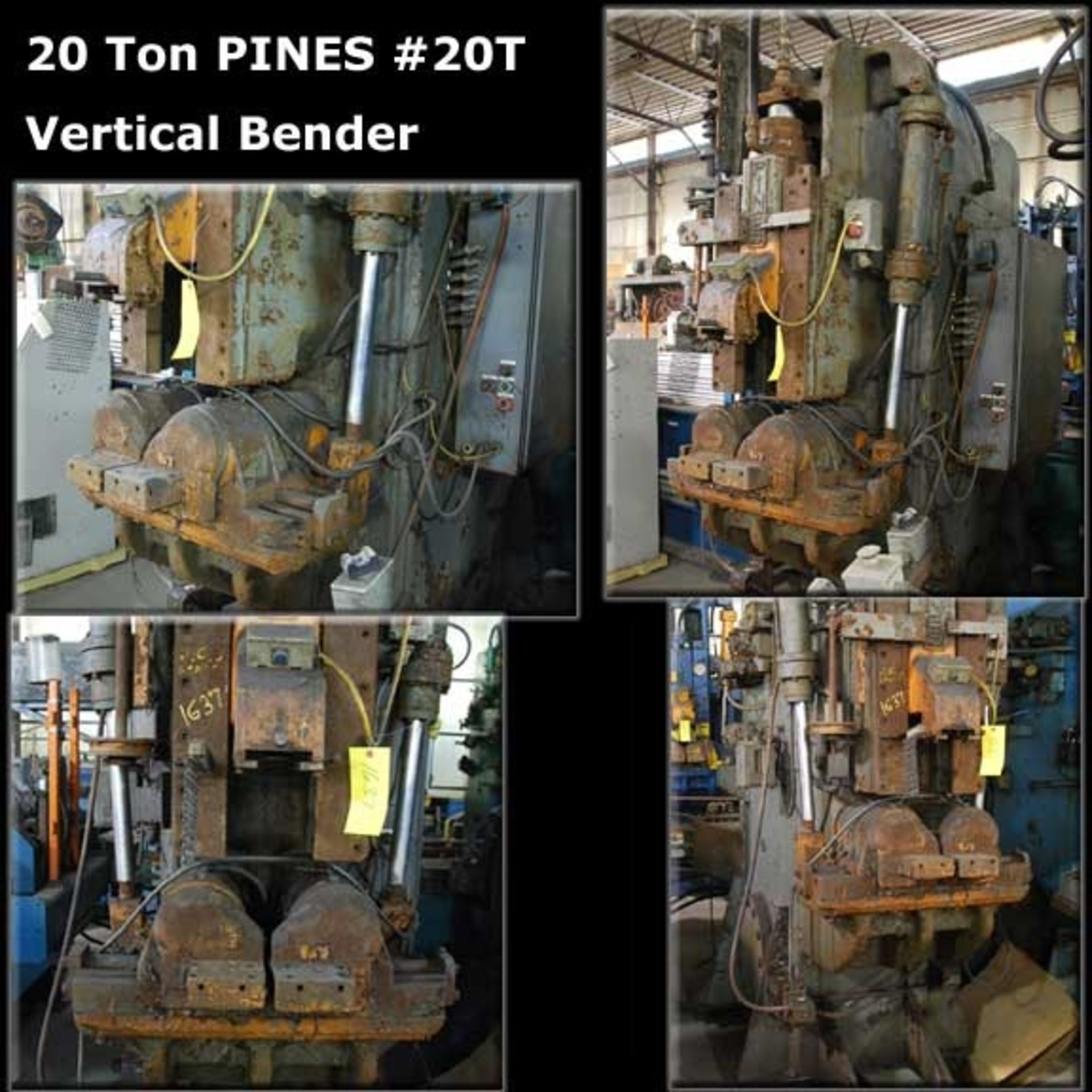 20 Ton PINES #20T Vertical Tube Bender