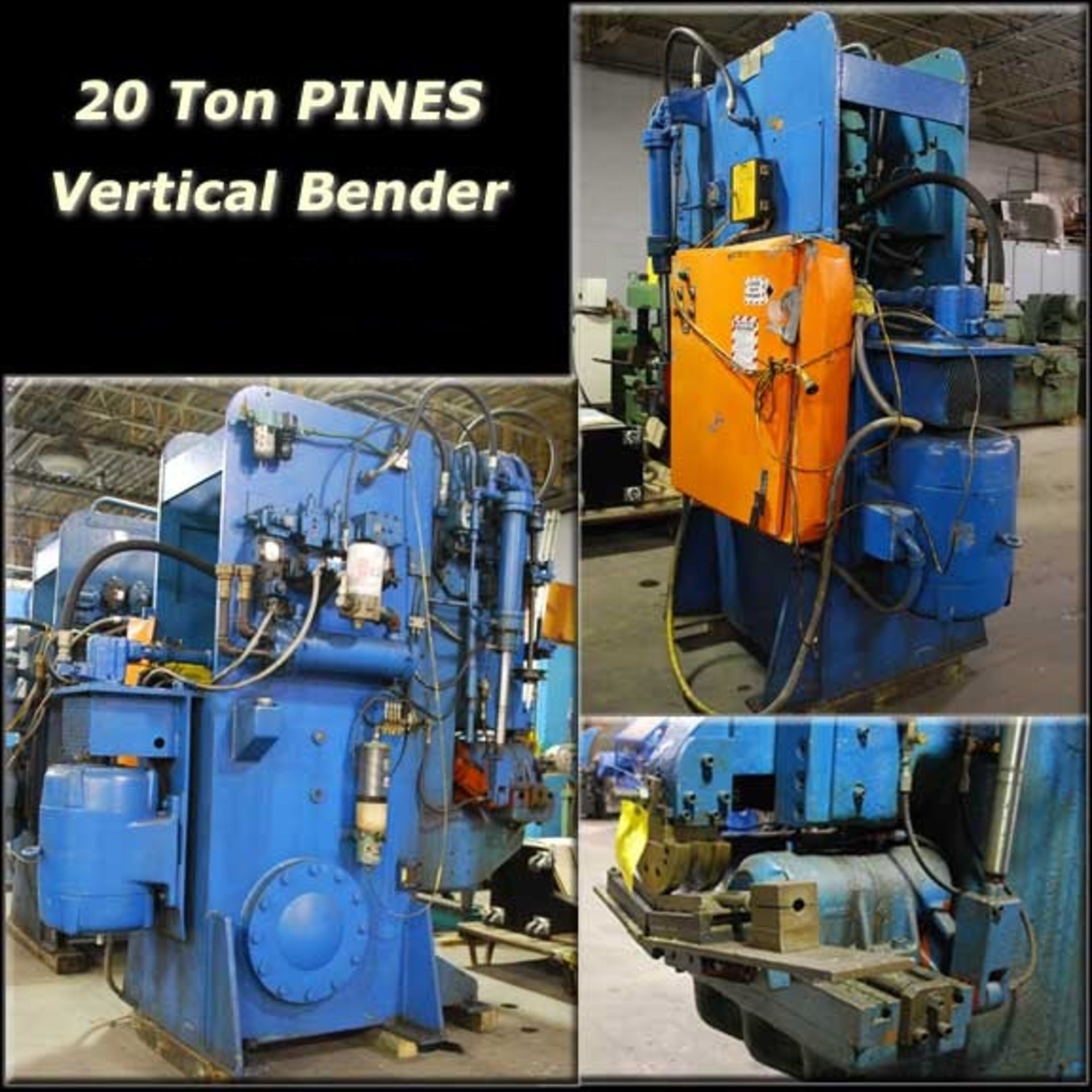 20 Ton PINES #20T Vertical Tube Bender