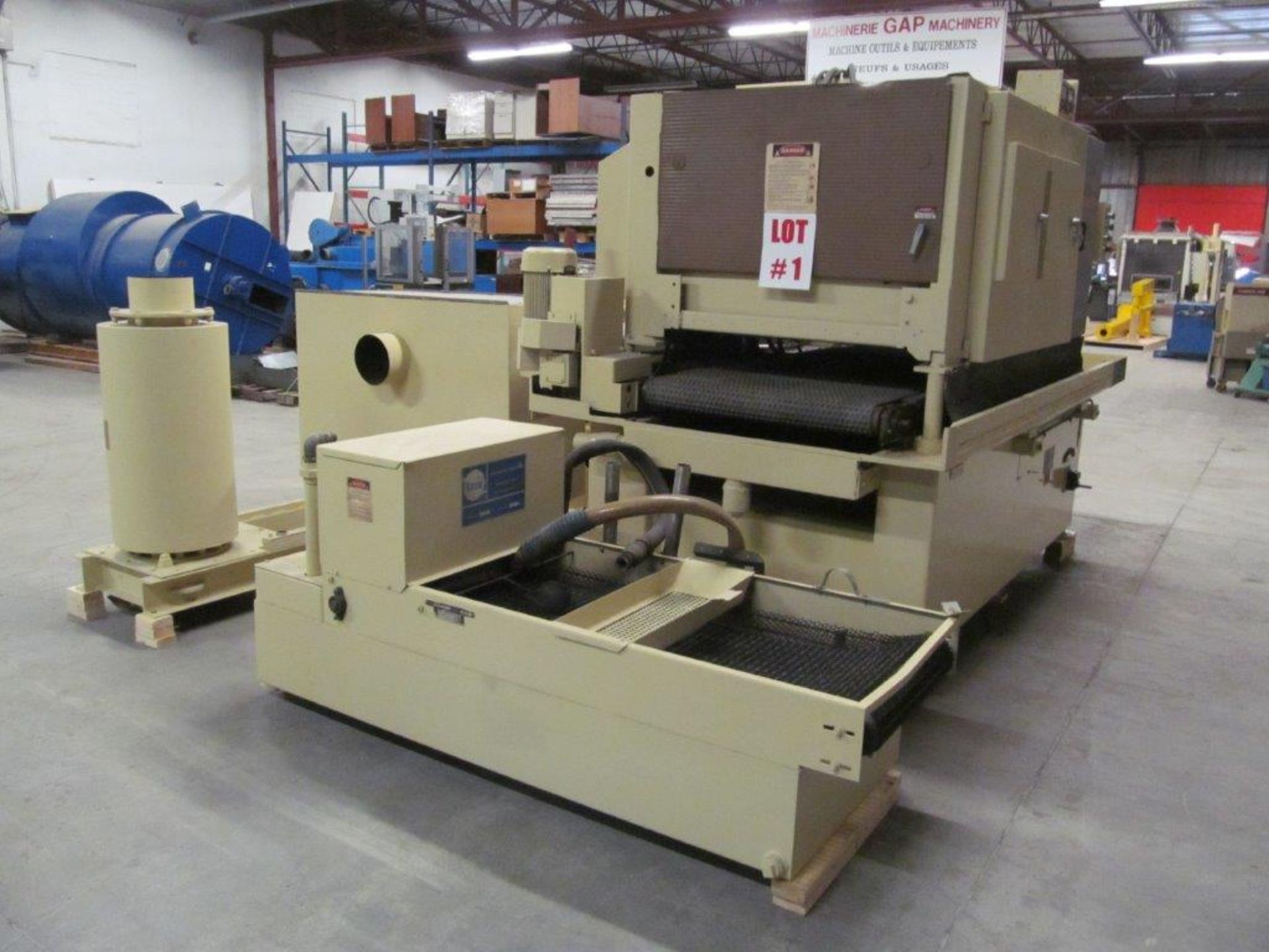 TIMESAVER MODEL 237-2CMPLW, S/N: 19989, 36" WIDE MATERIAL WET TYPE, ELECTRICS: 575 V / 3PH / 60C, - Image 9 of 14