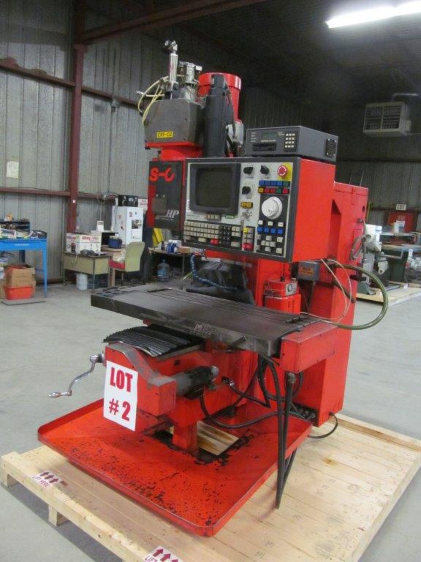 MHP CNC VERTICAL TURRET MILL MODEL 4AVS, S/N: 4AVS-OEM66580T, TABLE: 10" X 42", ELECTRICS: 220V / - Image 4 of 13