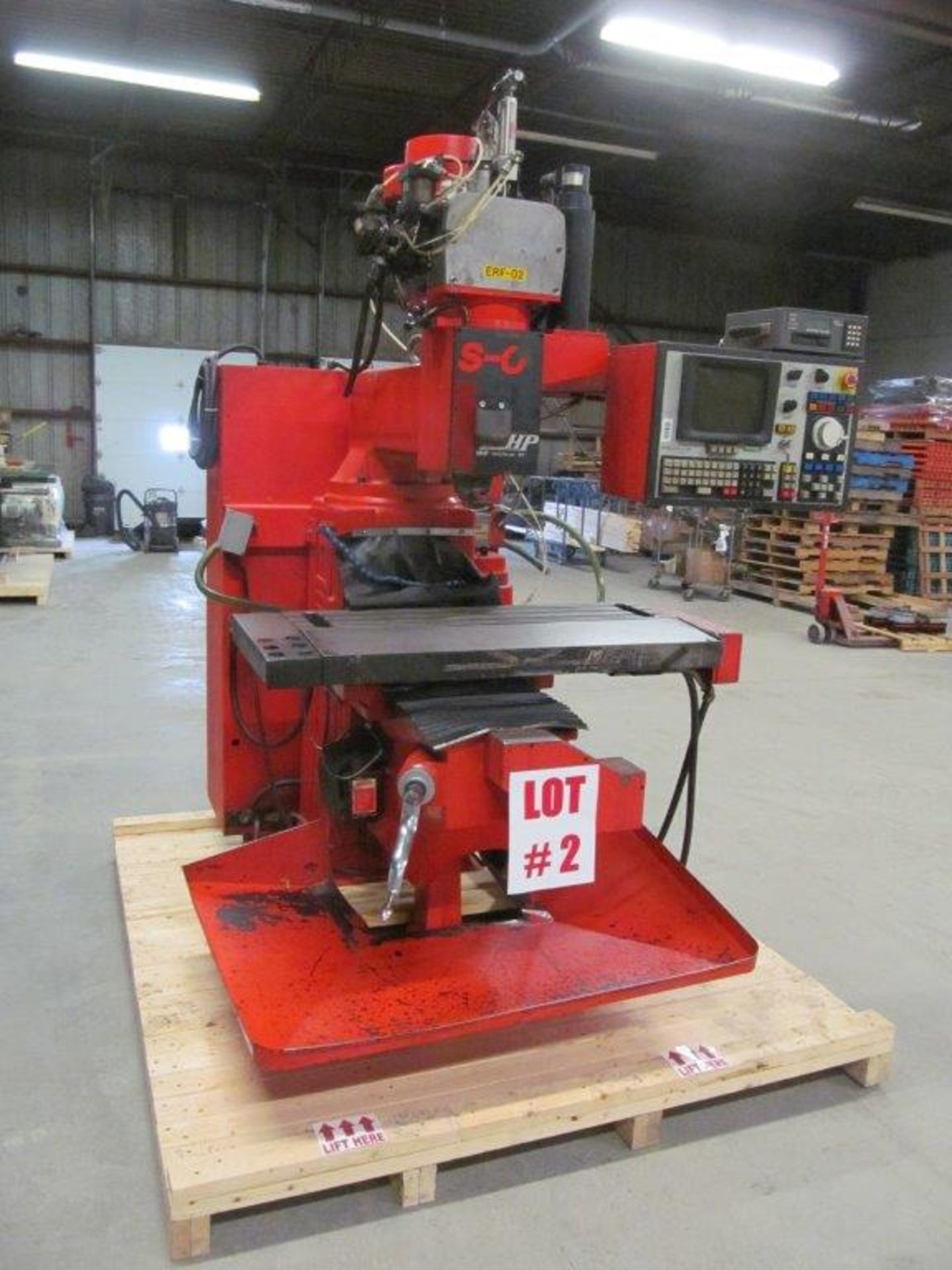 MHP CNC VERTICAL TURRET MILL MODEL 4AVS, S/N: 4AVS-OEM66580T, TABLE: 10" X 42", ELECTRICS: 220V / - Image 2 of 13