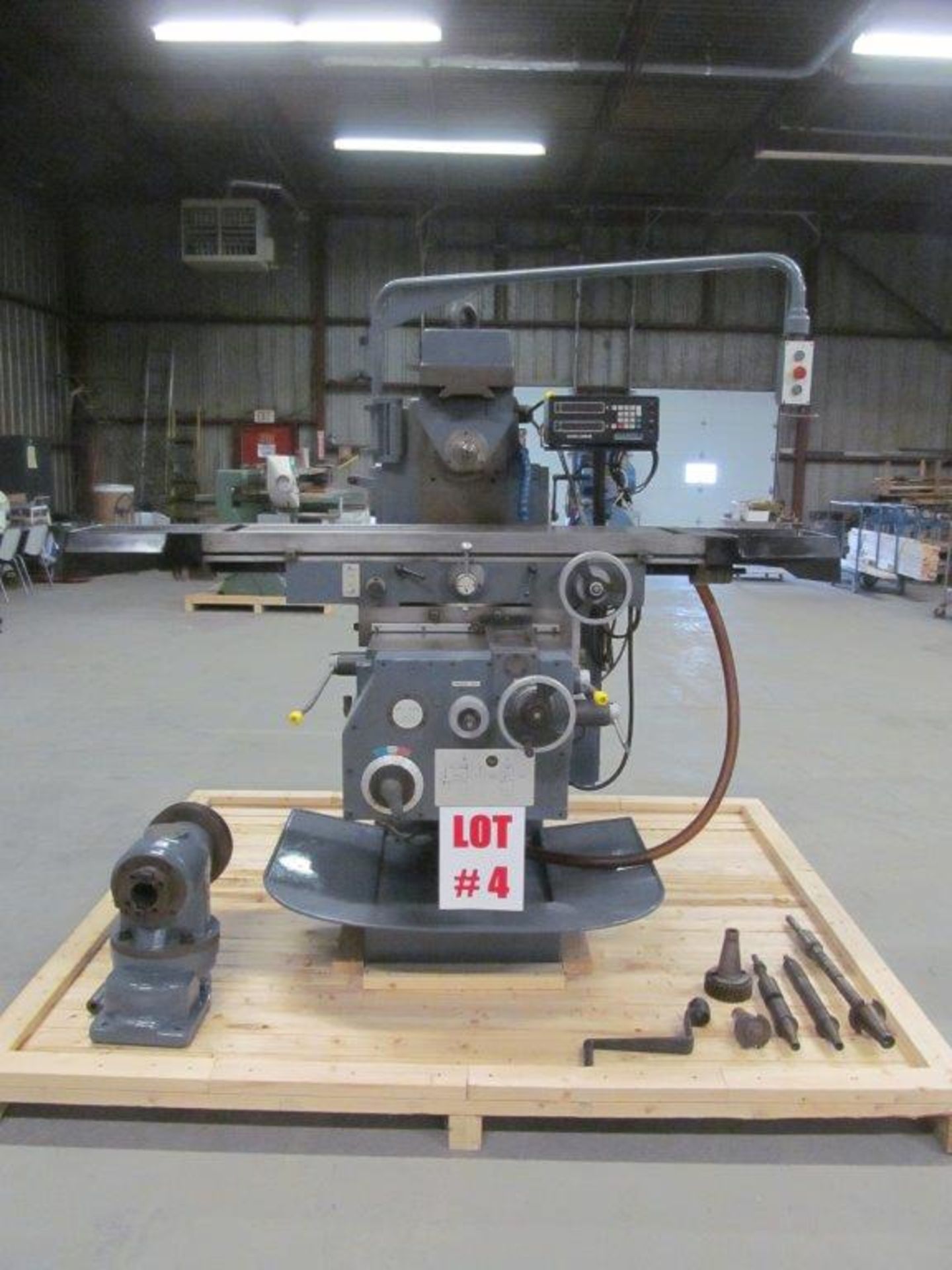 LAGUN UNIVERSAL MILLING MACHINE MODEL FU2A-LA, S/N: 28153463, TABLE: 13-1/2" X 55", ELECTRICS: - Image 2 of 13